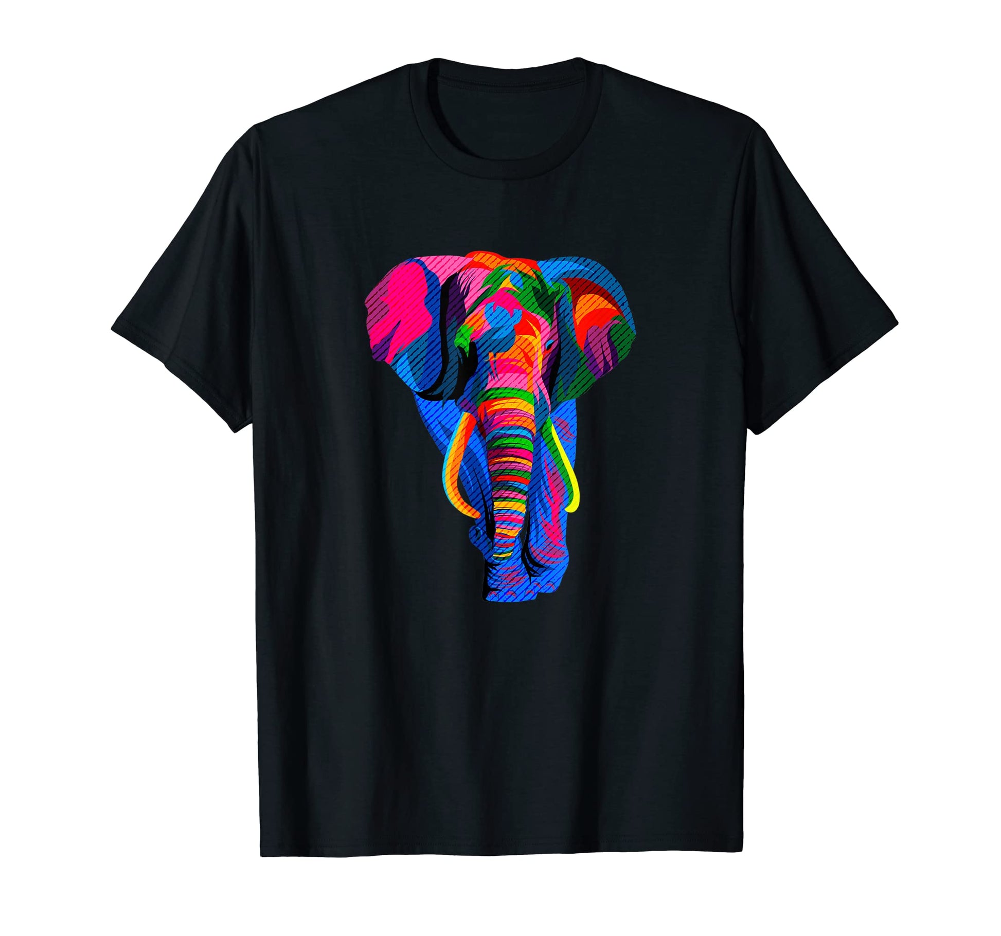 Funny Colorful Elephant Lovers Pop Art T-Shirt - Novelty Apparel Unisex - T-Shirt, Sweatshirt, Hoodie