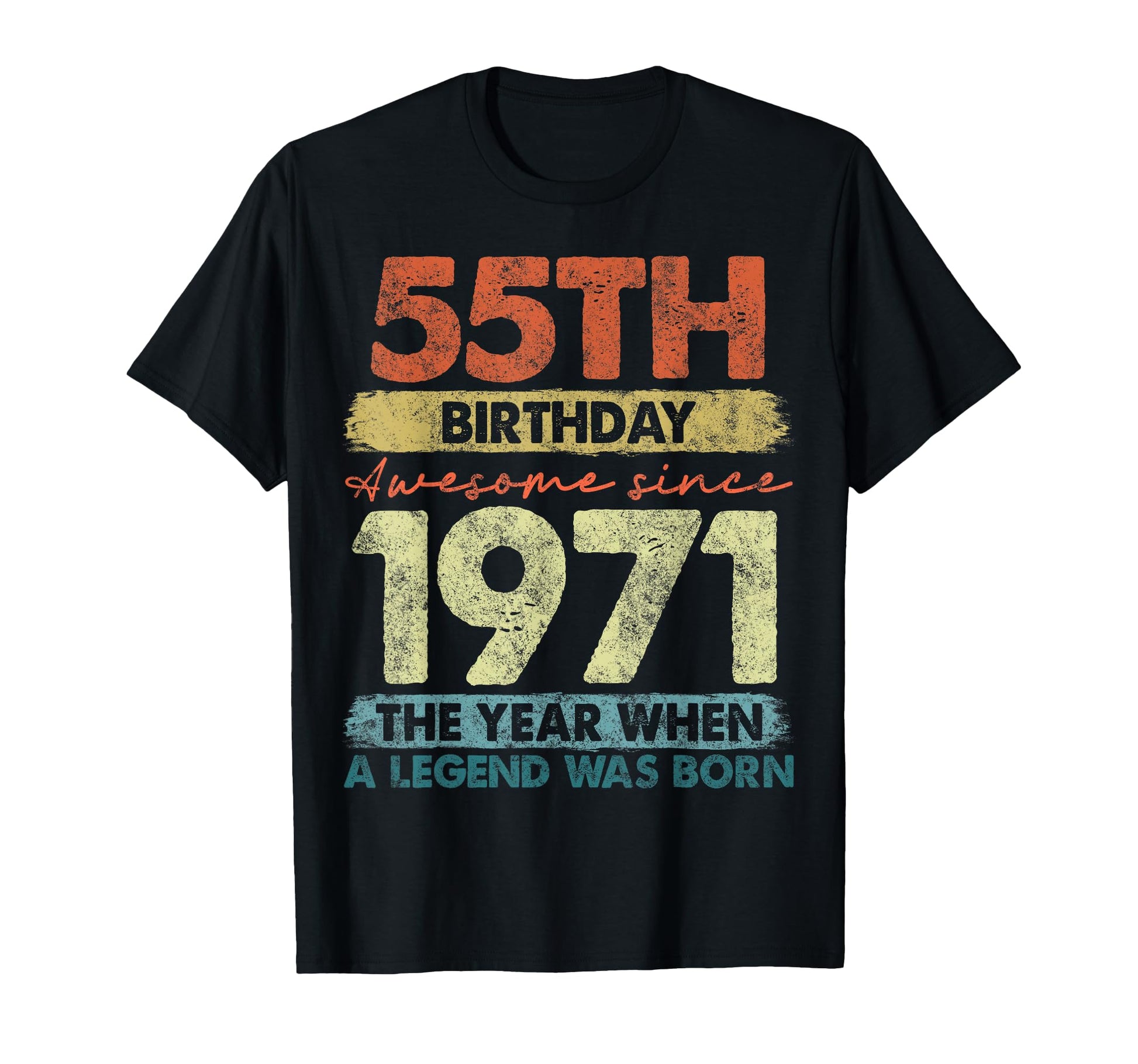 55 Year Old Gifts 1971 55Th Birthday T-Shirt - Streetwear Style Men Women - T-Shirt, Sweatshirt, Hoodie