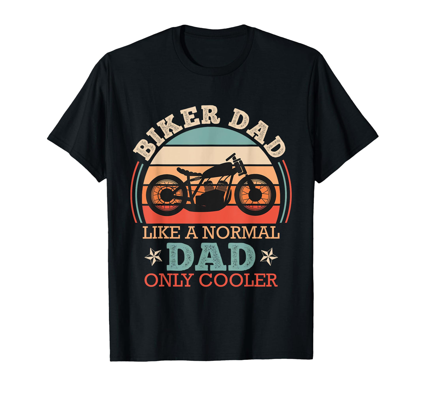 Biker Dad Like Normal Dad Only T-Shirt - Minimalist Print for Adults - T-Shirt, Sweatshirt, Hoodie
