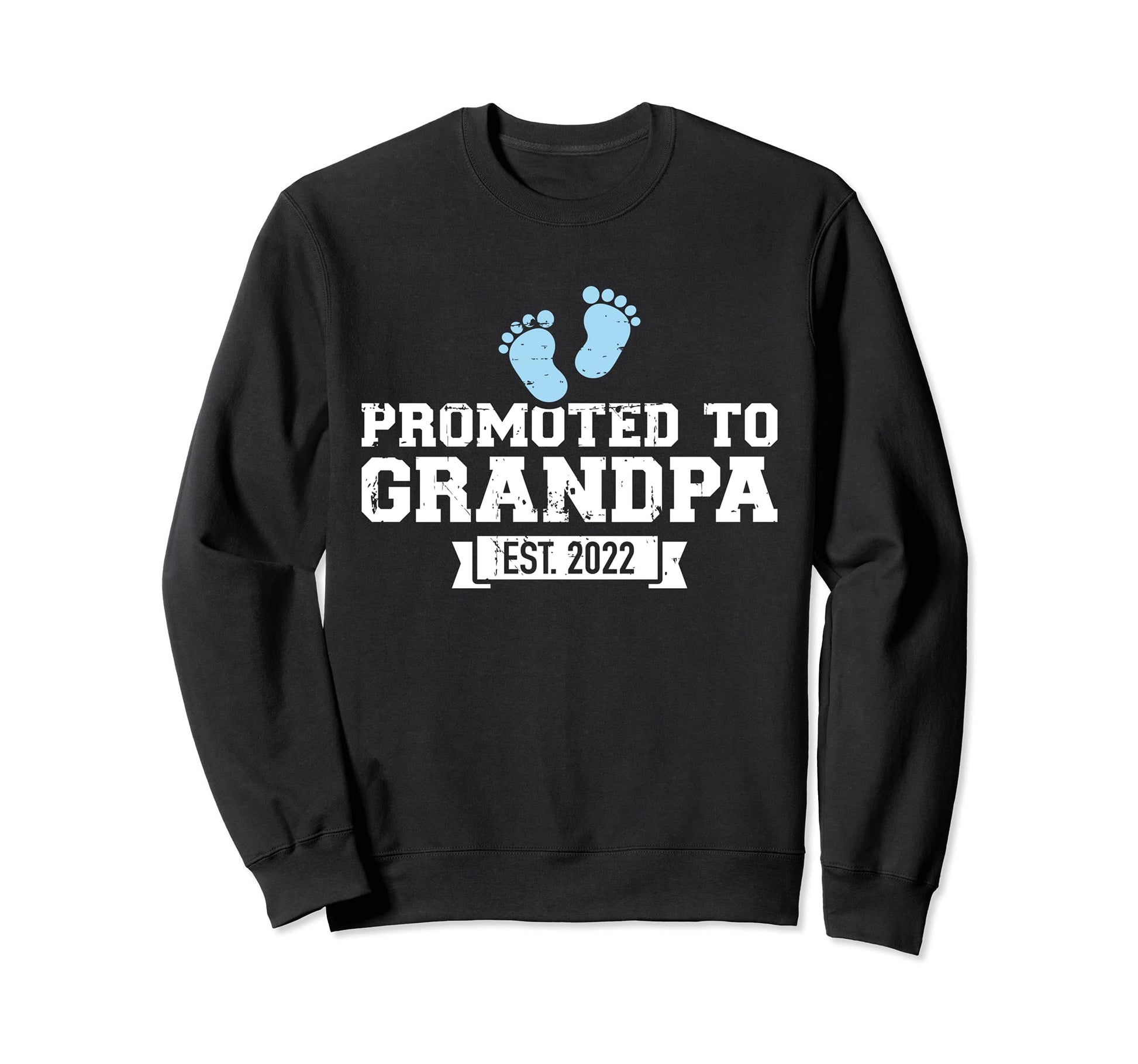 Promoted To Grandpa Est 2022 Sweatshirt - Novelty Apparel for Adults - T-Shirt, Sweatshirt, Hoodie