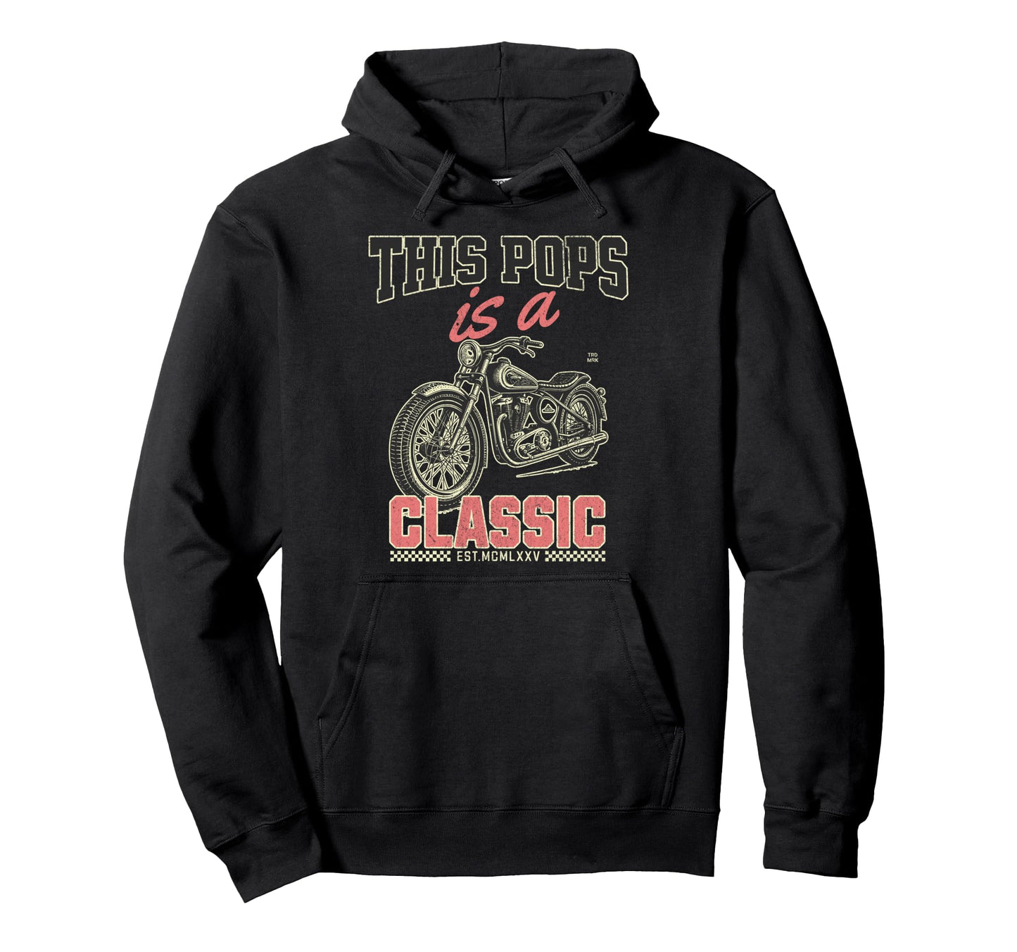 This Pops Is Motorcycle Fathers Day Hoodie - Aesthetic Graphic Men Women - T-Shirt, Sweatshirt, Hoodie