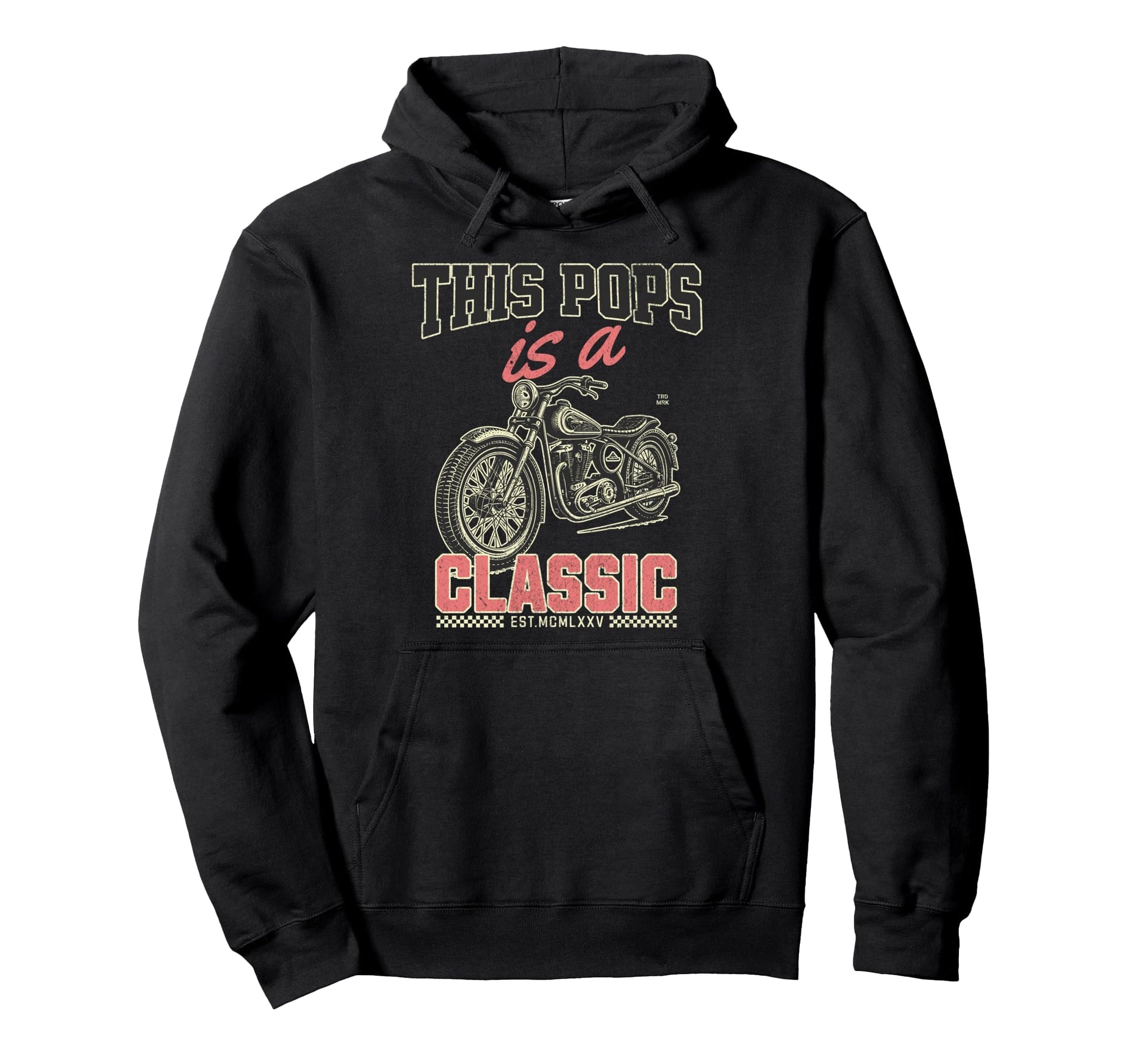 This Pops Is Motorcycle Fathers Day Hoodie - Aesthetic Graphic Men Women - T-Shirt, Sweatshirt, Hoodie