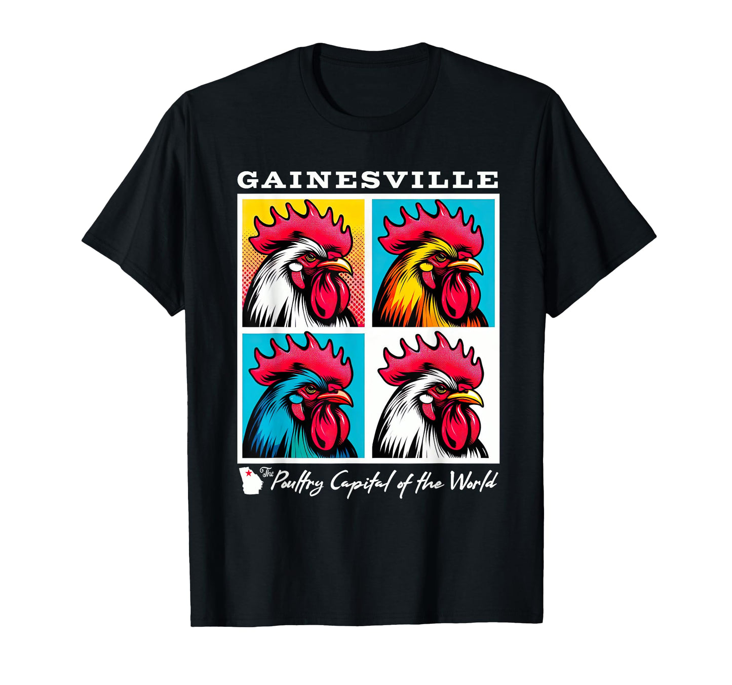 Gainesville Georgia Poultry Capital T-Shirt - Custom Art Print Unisex - T-Shirt, Sweatshirt, Hoodie