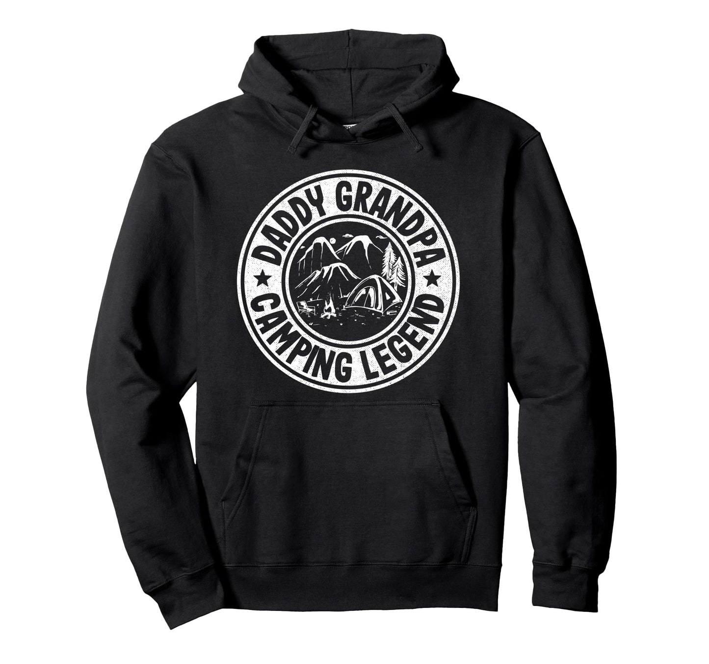 Daddy Grandpa Camping Legend Rv Camper Hoodie - Graphic Print Men Women - T-Shirt, Sweatshirt, Hoodie