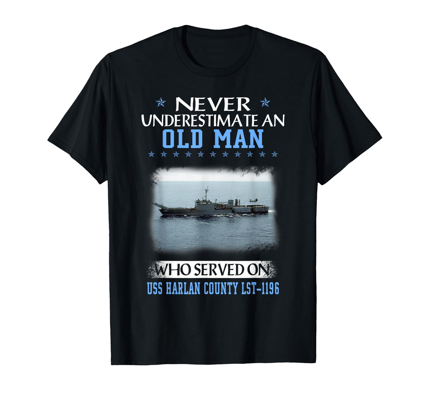 Uss Harlan County Lst 1196 T-Shirt - Casual Everyday Wear for Adults - T-Shirt, Sweatshirt, Hoodie