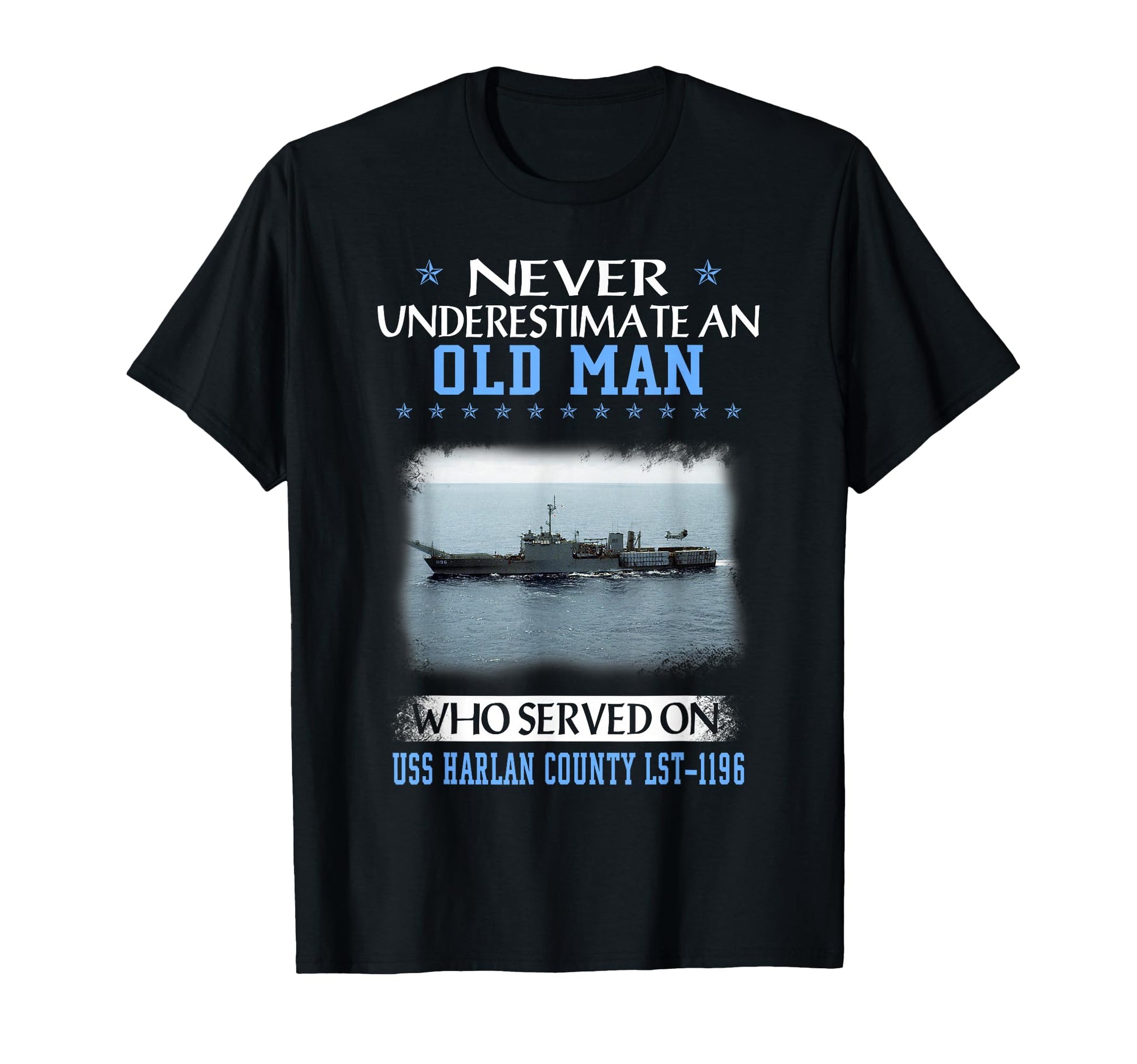 Uss Harlan County Lst 1196 T-Shirt - Casual Everyday Wear for Adults - T-Shirt, Sweatshirt, Hoodie