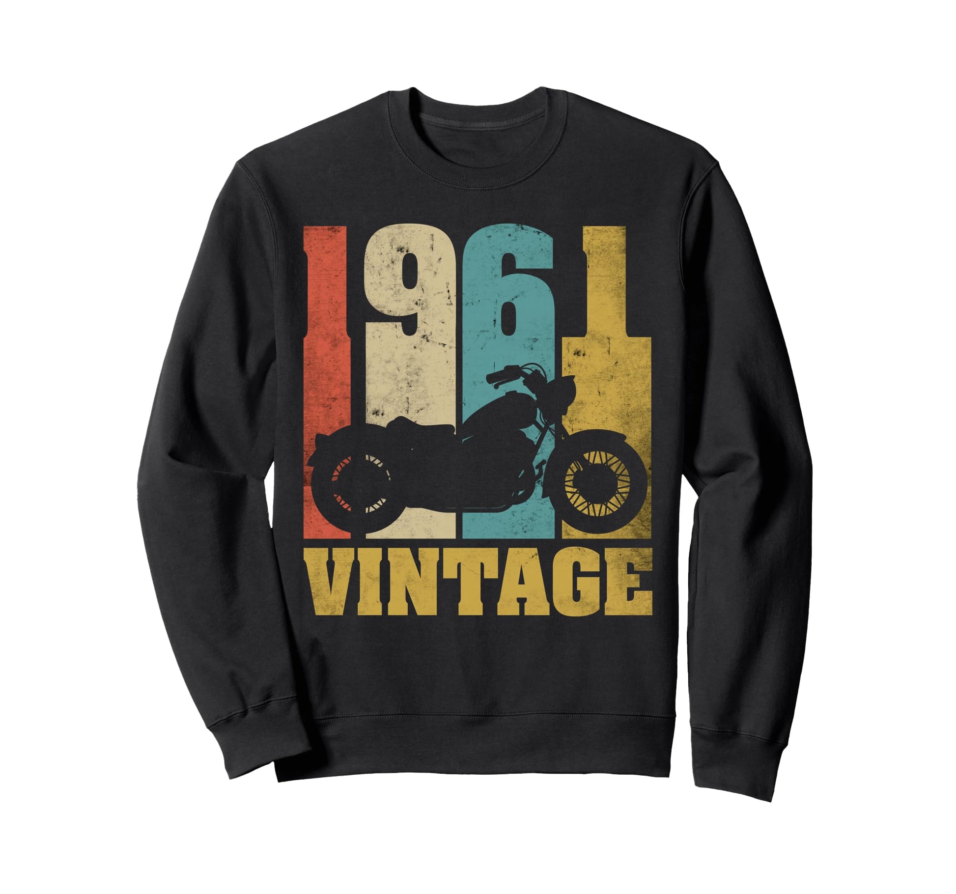1961 Motorcycle 65Th Birthday Gift Biker Sweatshirt - Graphic Print Unisex - T-Shirt, Sweatshirt, Hoodie