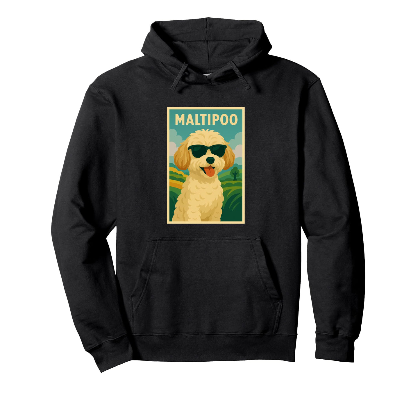 Maltipoo Art Minimalist Dog Pop Art Hoodie - Graphic Print Men Women - T-Shirt, Sweatshirt, Hoodie