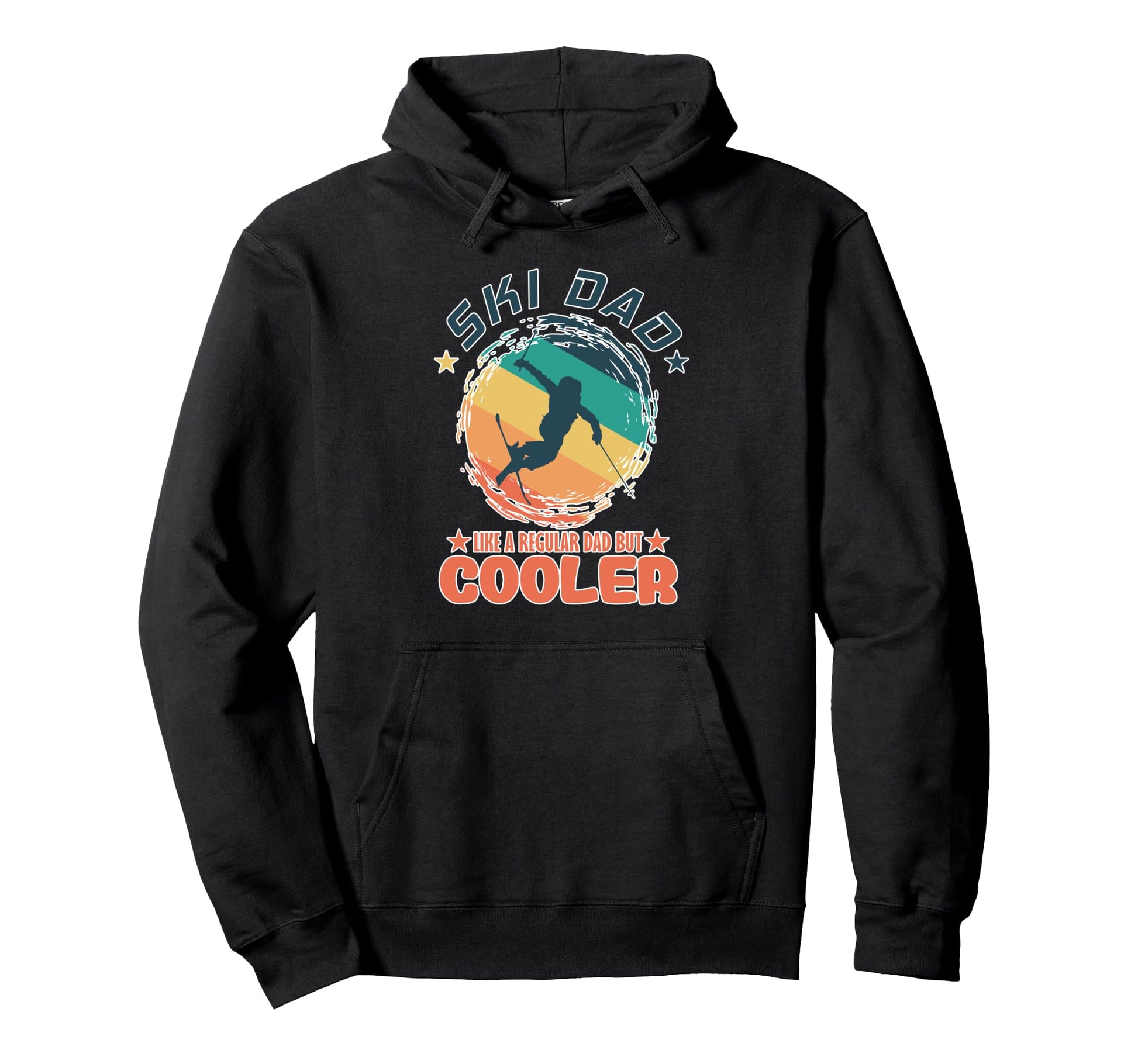Ski Dad Like Regular Dad But Cooler Hoodie - Graphic Print Men Women - T-Shirt, Sweatshirt, Hoodie