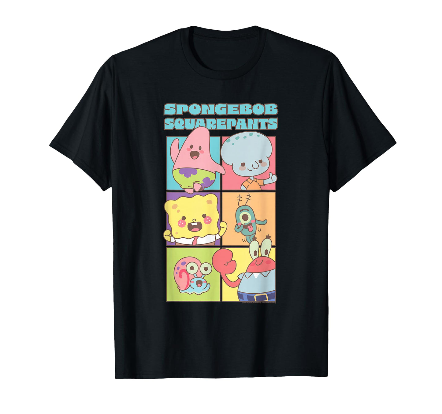 Chibi Character Portrait Grid Pastel T-Shirt - Graphic Print for Adults - T-Shirt, Sweatshirt, Hoodie