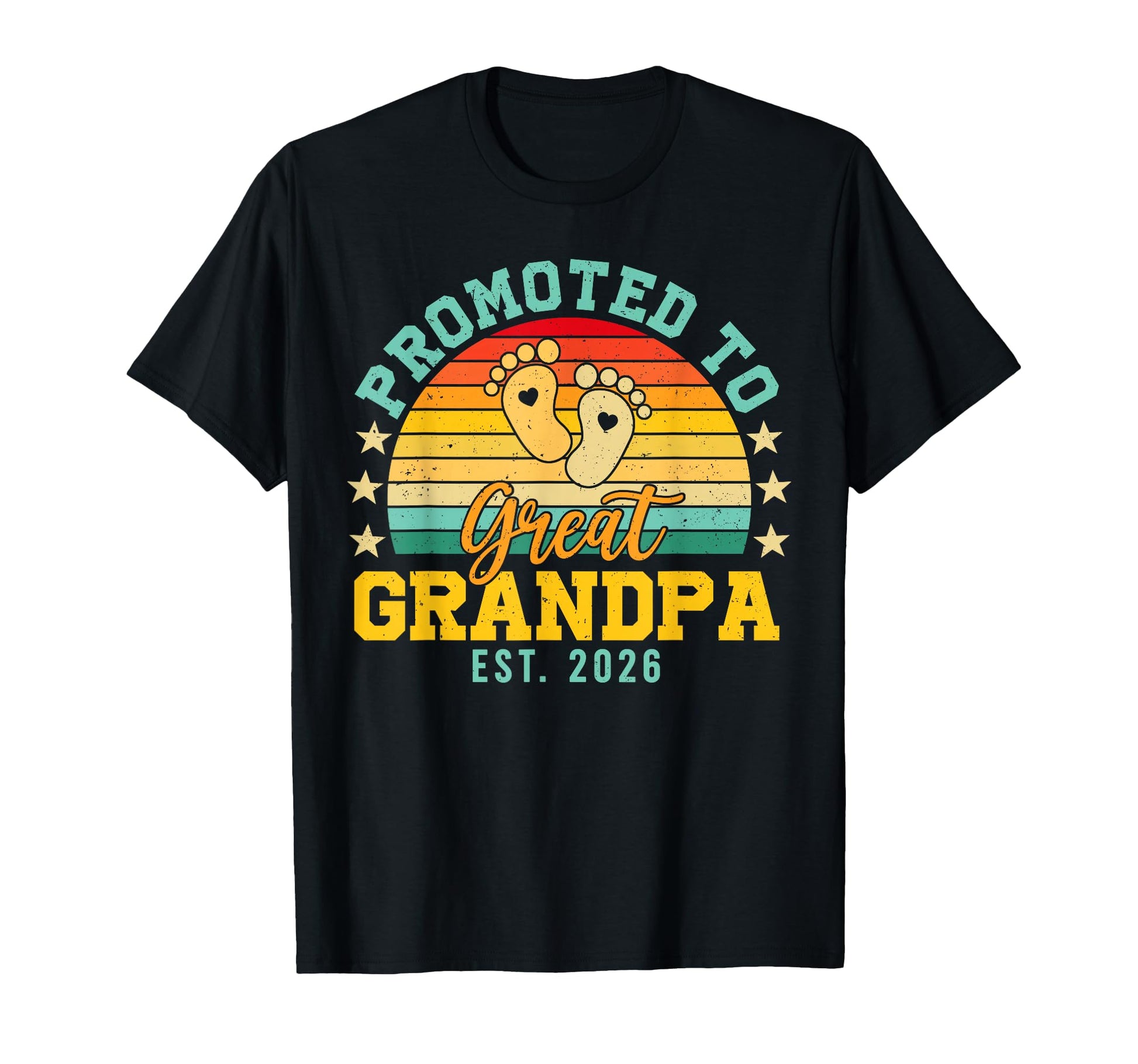 Promoted To Great Grandpa Est 2026 T-Shirt - Custom Art Print for Adults - T-Shirt, Sweatshirt, Hoodie