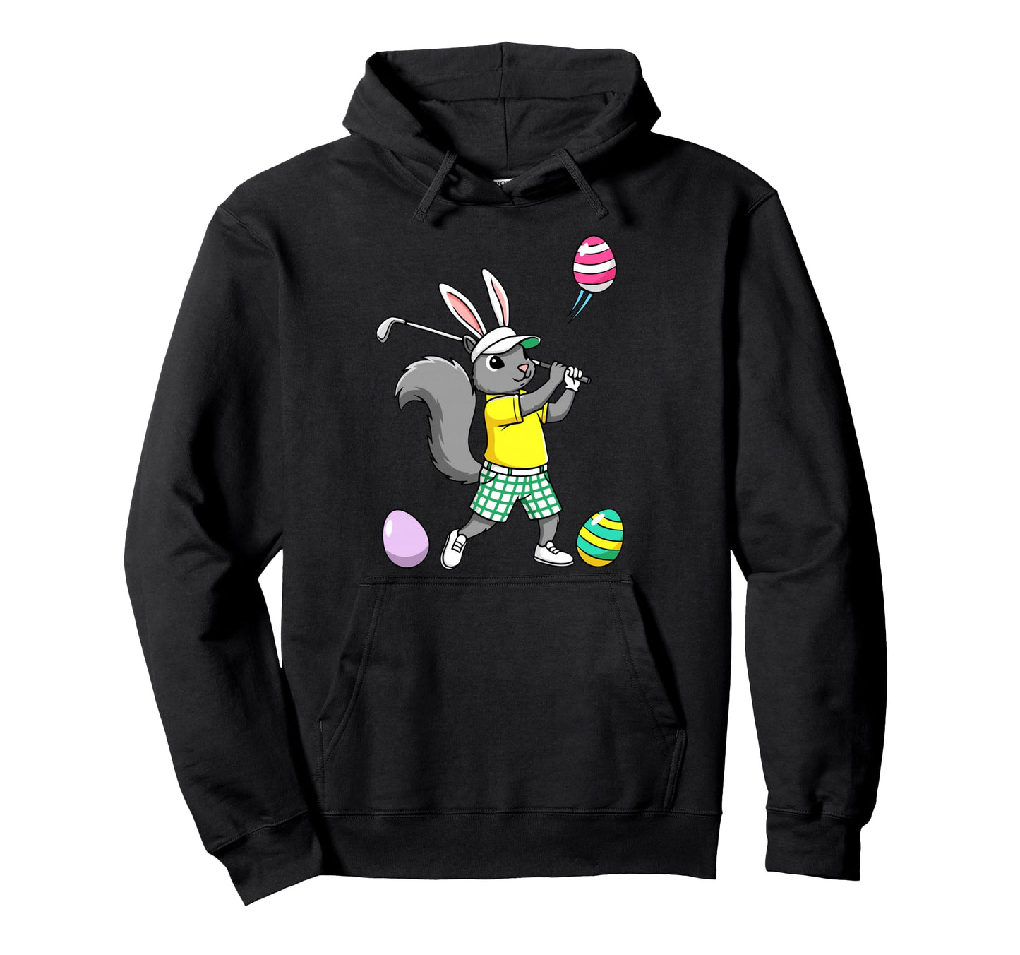 Easter Golf Bunny Rabbit Golfer Golf Hoodie - Casual Everyday Wear Unisex - T-Shirt, Sweatshirt, Hoodie