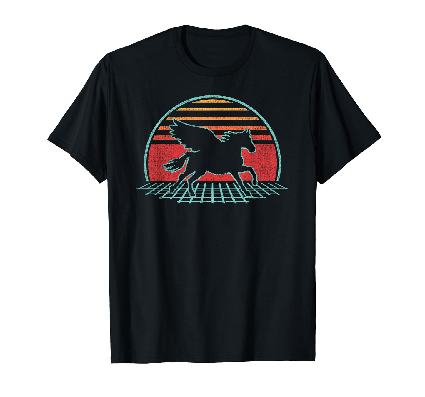 Pegasus Horse Lover 80S Gift T-Shirt - Streetwear Style Unisex - T-Shirt, Sweatshirt, Hoodie