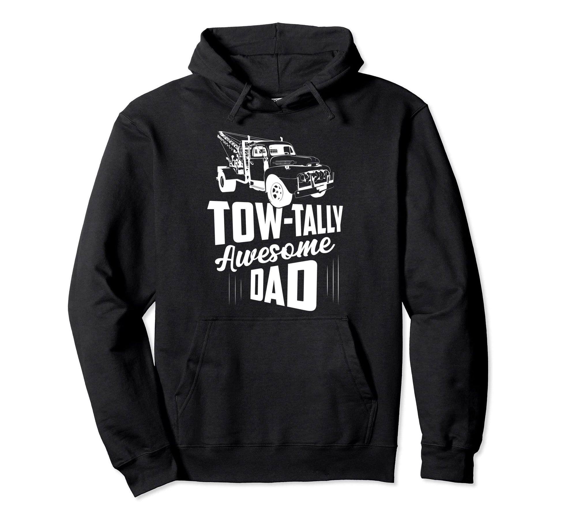 Tow Tally Awesome Dad Tow Truck Driver Hoodie - Trendy Graphic Unisex - T-Shirt, Sweatshirt, Hoodie