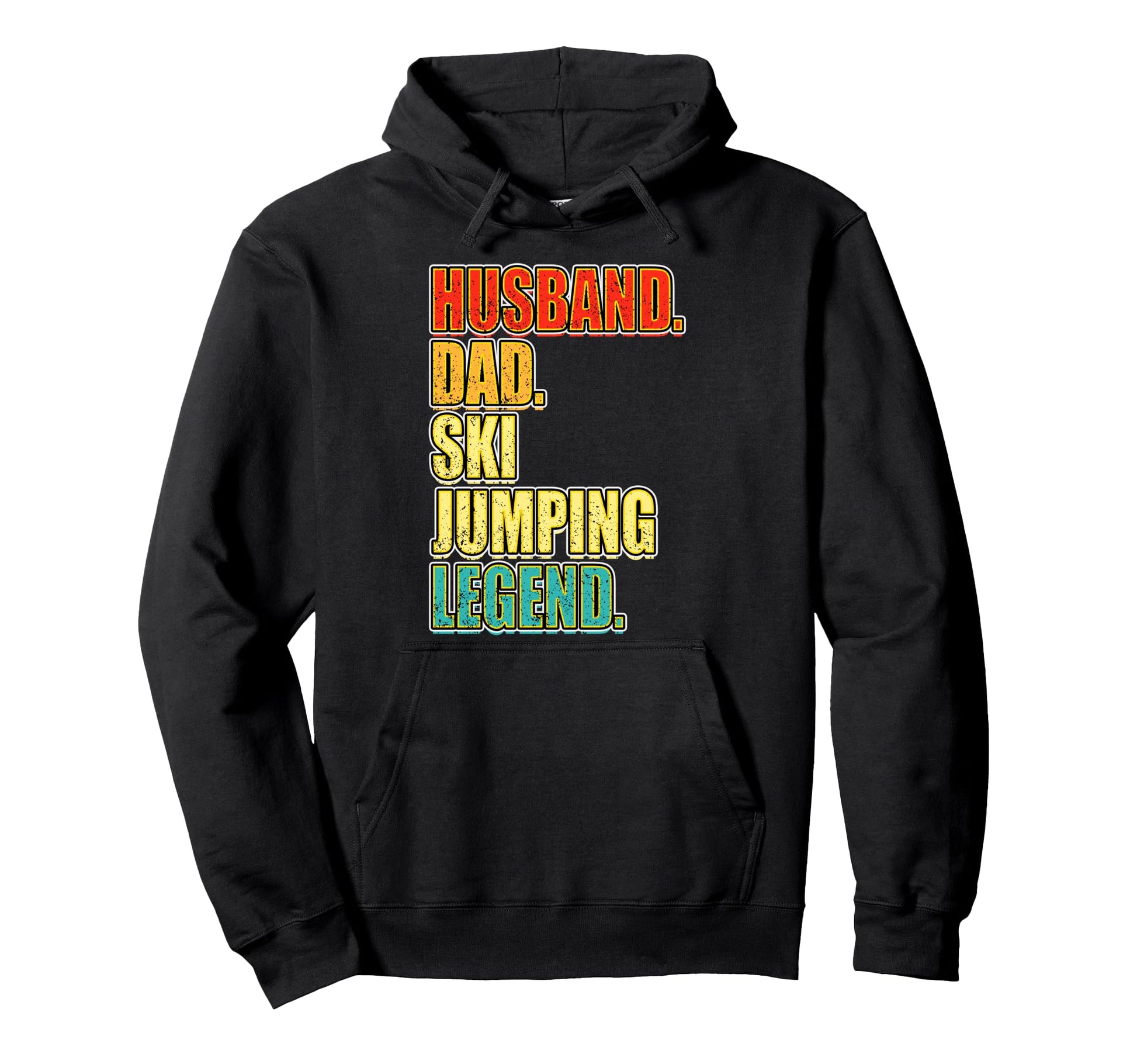 Husband Dad Ski Jumping Legend Hoodie - Unique Graphic Men Women - T-Shirt, Sweatshirt, Hoodie