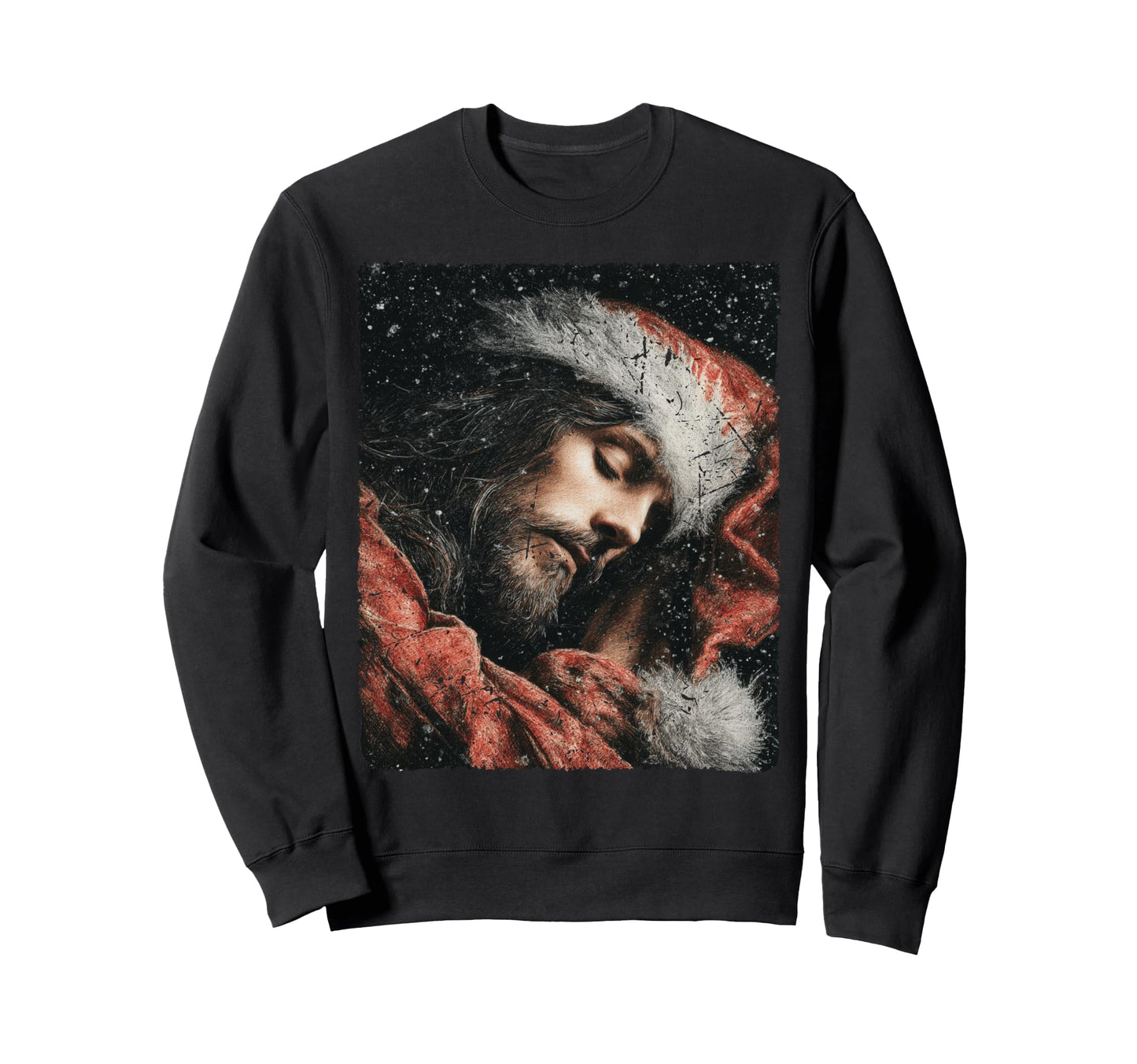 Pop Art Jesus Christ Winter Sweatshirt - Minimalist Print for Adults - T-Shirt, Sweatshirt, Hoodie