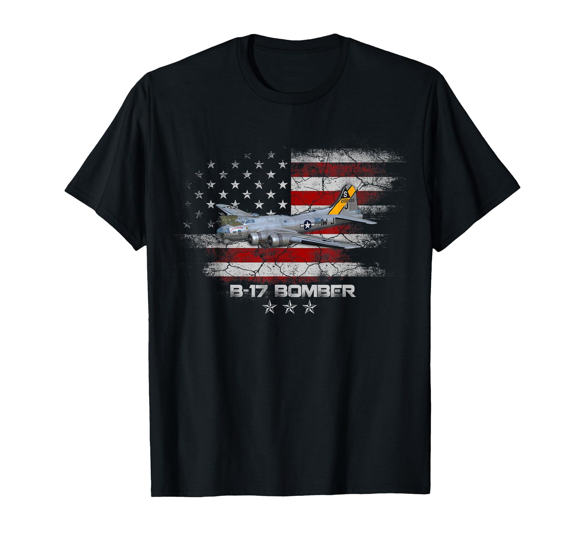 B 17 Flying Fortress World War 2 T-Shirt - Fun Novelty Design for Adults - T-Shirt, Sweatshirt, Hoodie