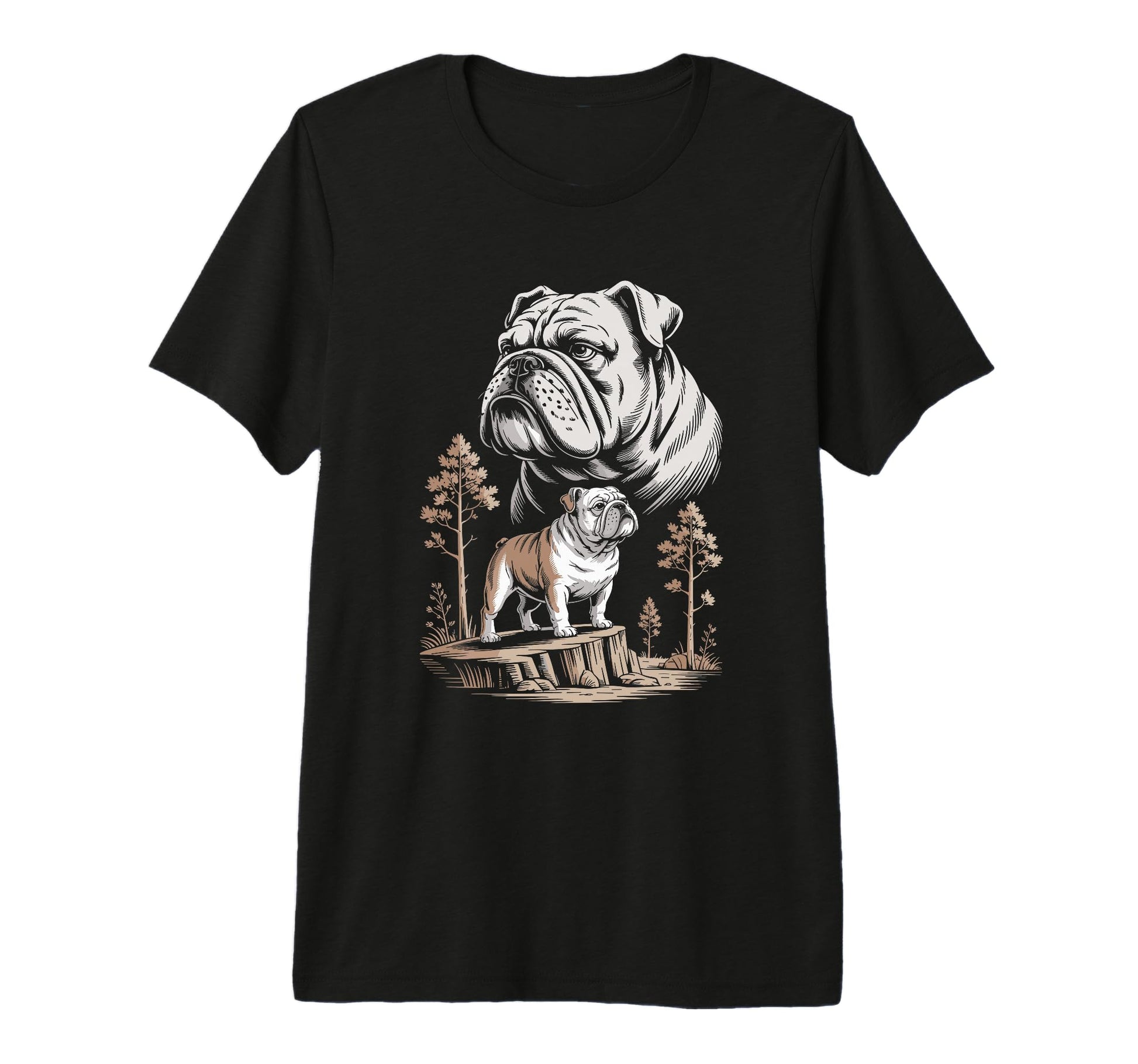 Mom Dad English Bulldog Dog Owner Hiking T-Shirt - Streetwear Style Unisex - T-Shirt, Sweatshirt, Hoodie