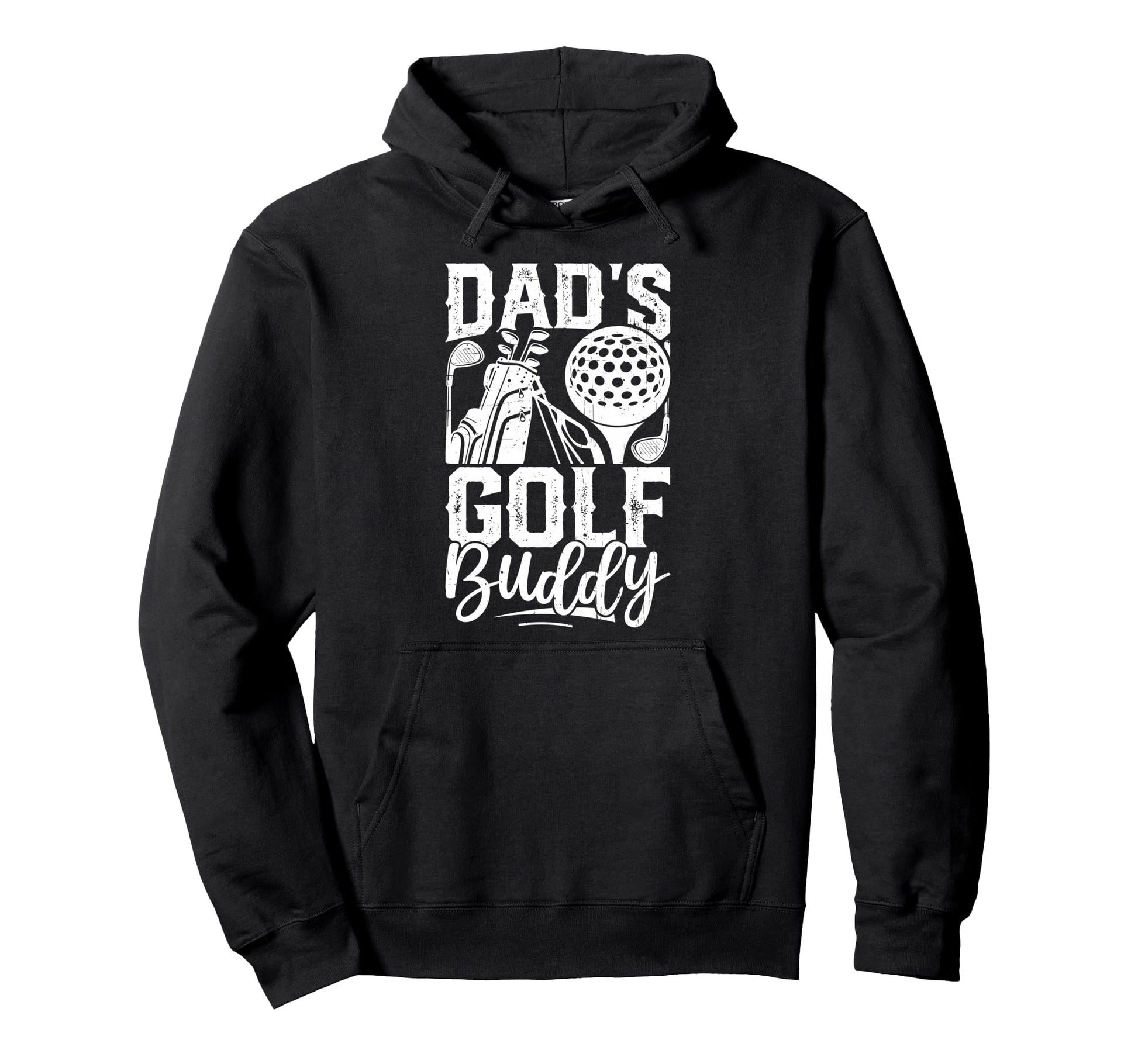 Dads Golf Buddy Golfing Golfer Gift Play Hoodie - Novelty Apparel Unisex - T-Shirt, Sweatshirt, Hoodie