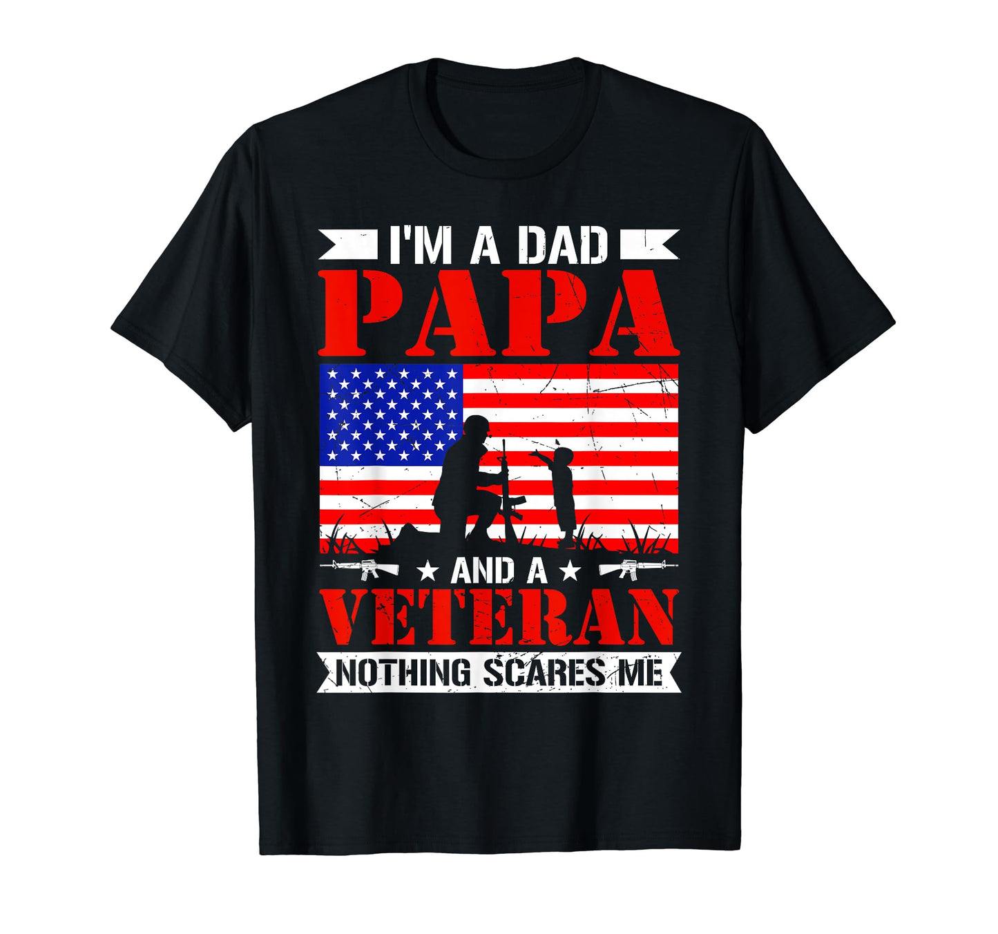 Patriotic Veteran Dad American Flag Proud T-Shirt - Unique Graphic Unisex - T-Shirt, Sweatshirt, Hoodie