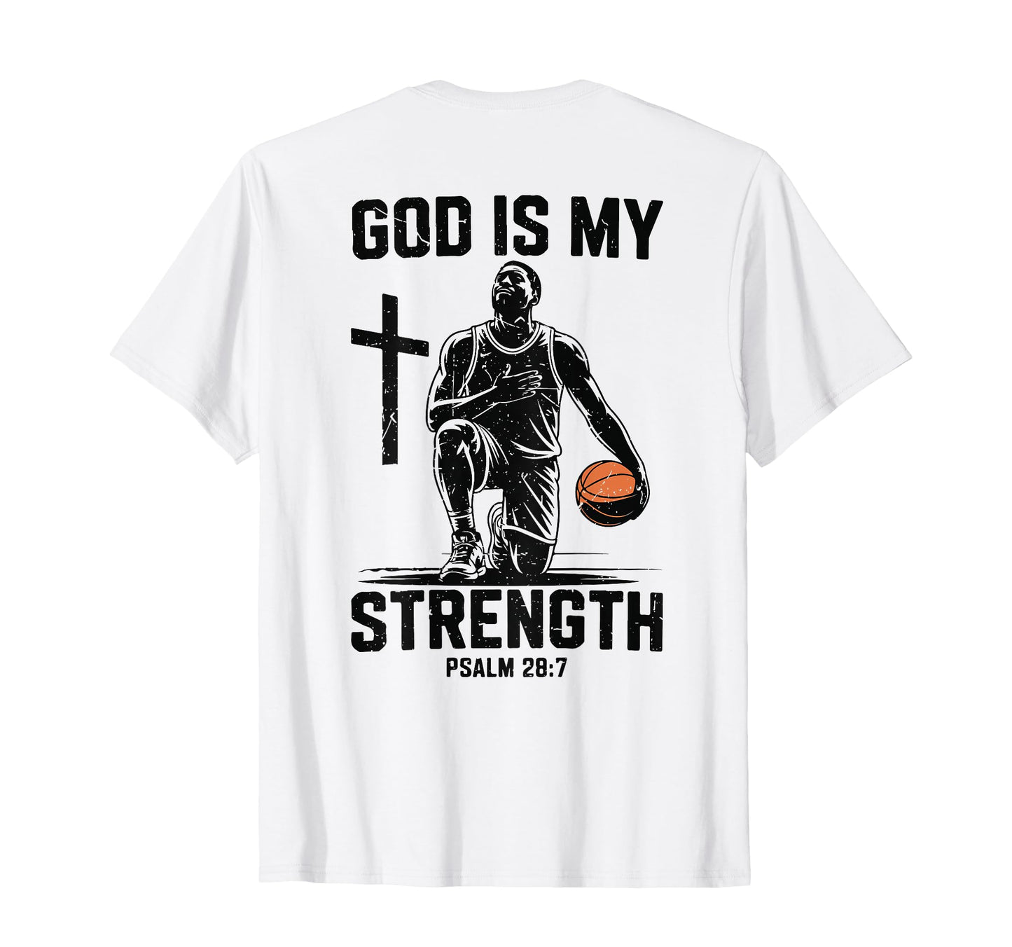 Mens Basketball Christian Bible Verse T-Shirt - Novelty Apparel for Adults - T-Shirt, Sweatshirt, Hoodie