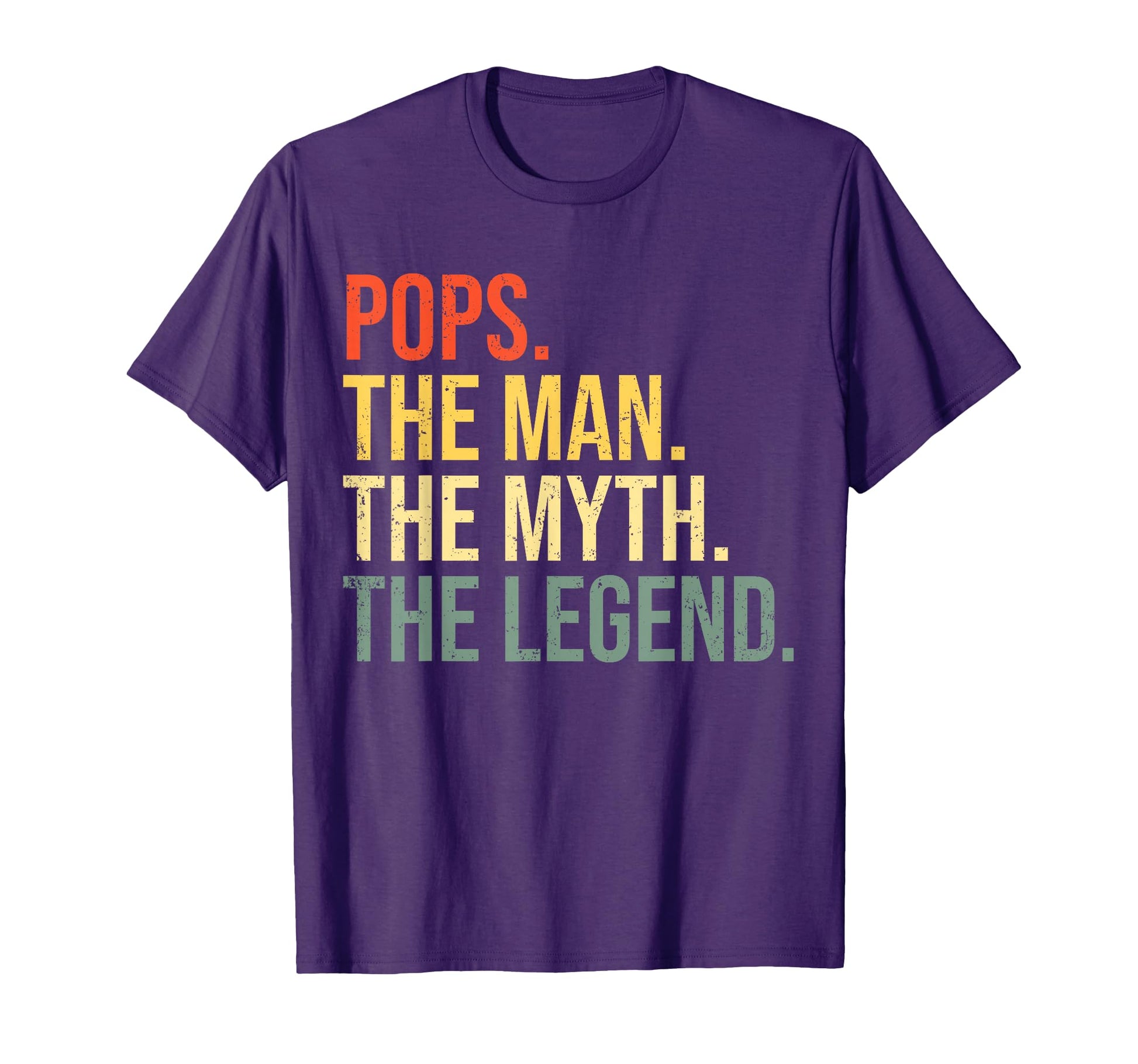 Pops Myth Legend Grandfather Best Grandpa T-Shirt - Minimalist Print Unisex - T-Shirt, Sweatshirt, Hoodie