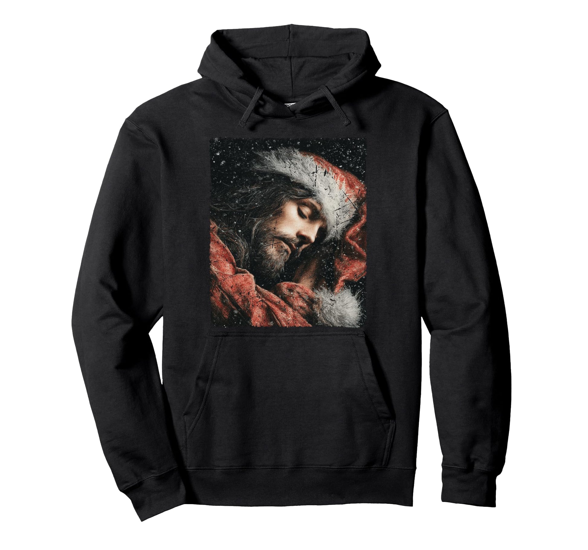 Pop Art Jesus Christ Winter Designer Hoodie - Unique Graphic for Adults - T-Shirt, Sweatshirt, Hoodie