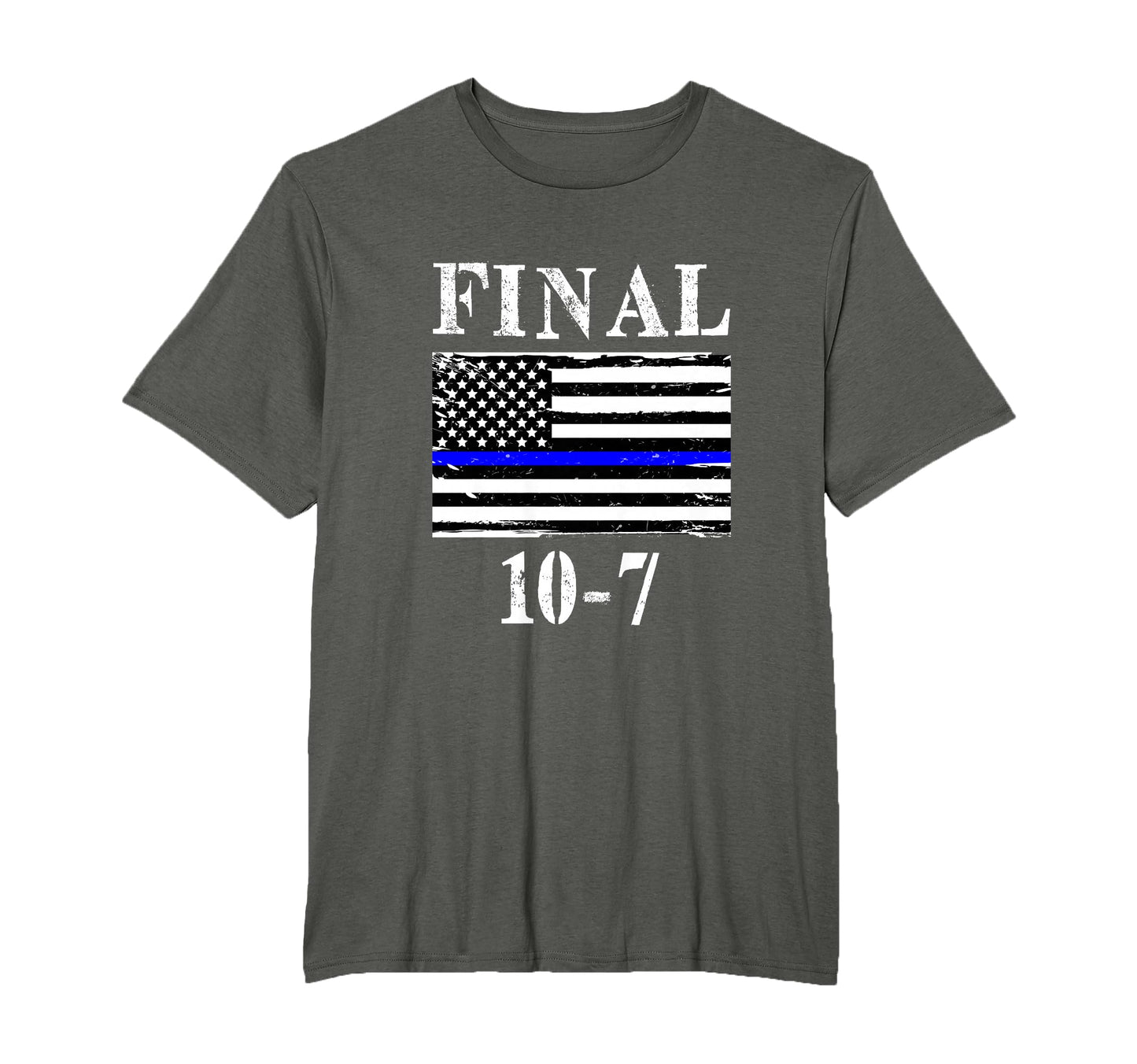 Final 10 7 Retired Police Officer Code T-Shirt - Unique Graphic Men Women - T-Shirt, Sweatshirt, Hoodie