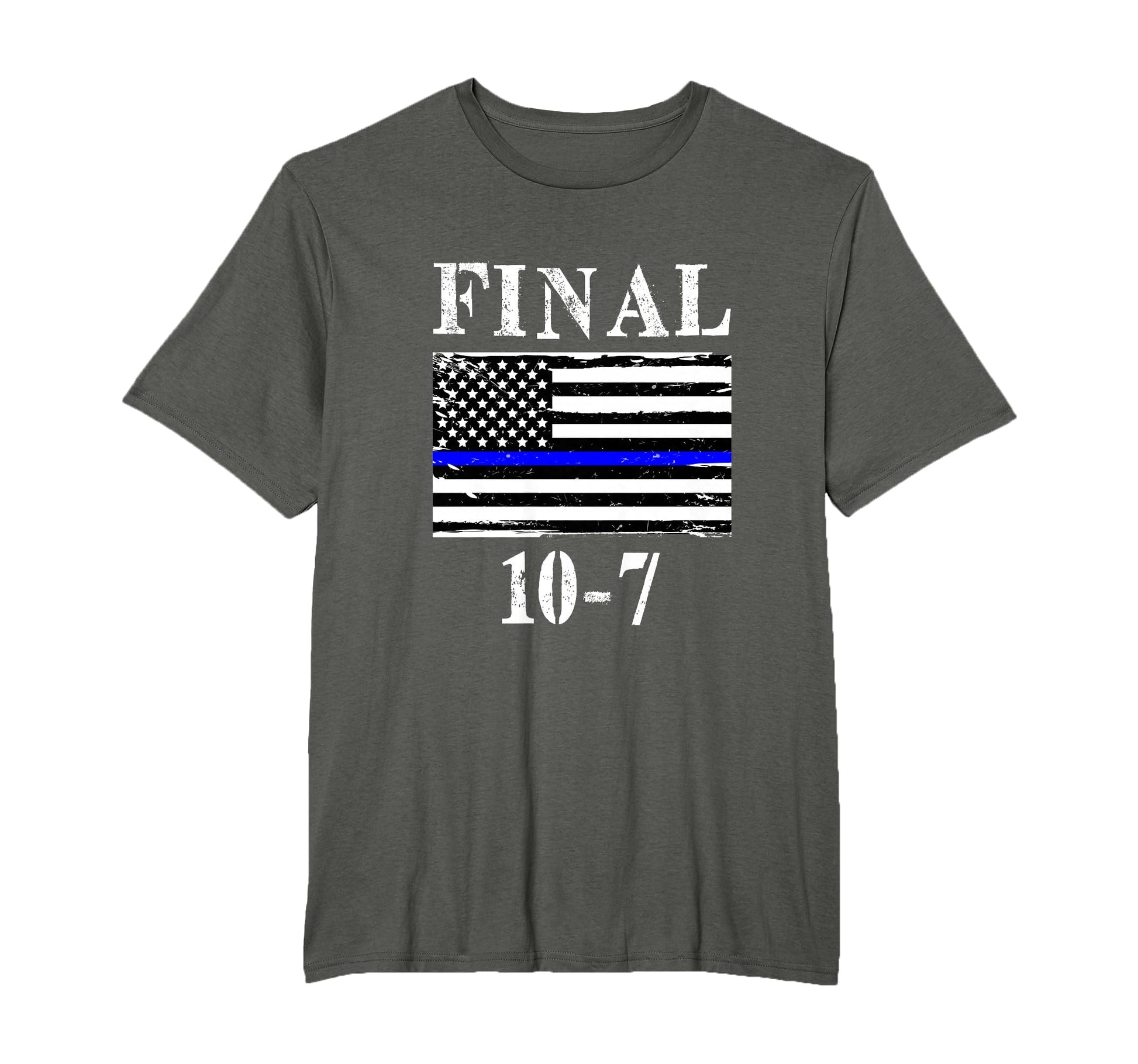 Final 10 7 Retired Police Officer Code T-Shirt - Unique Graphic Men Women - T-Shirt, Sweatshirt, Hoodie