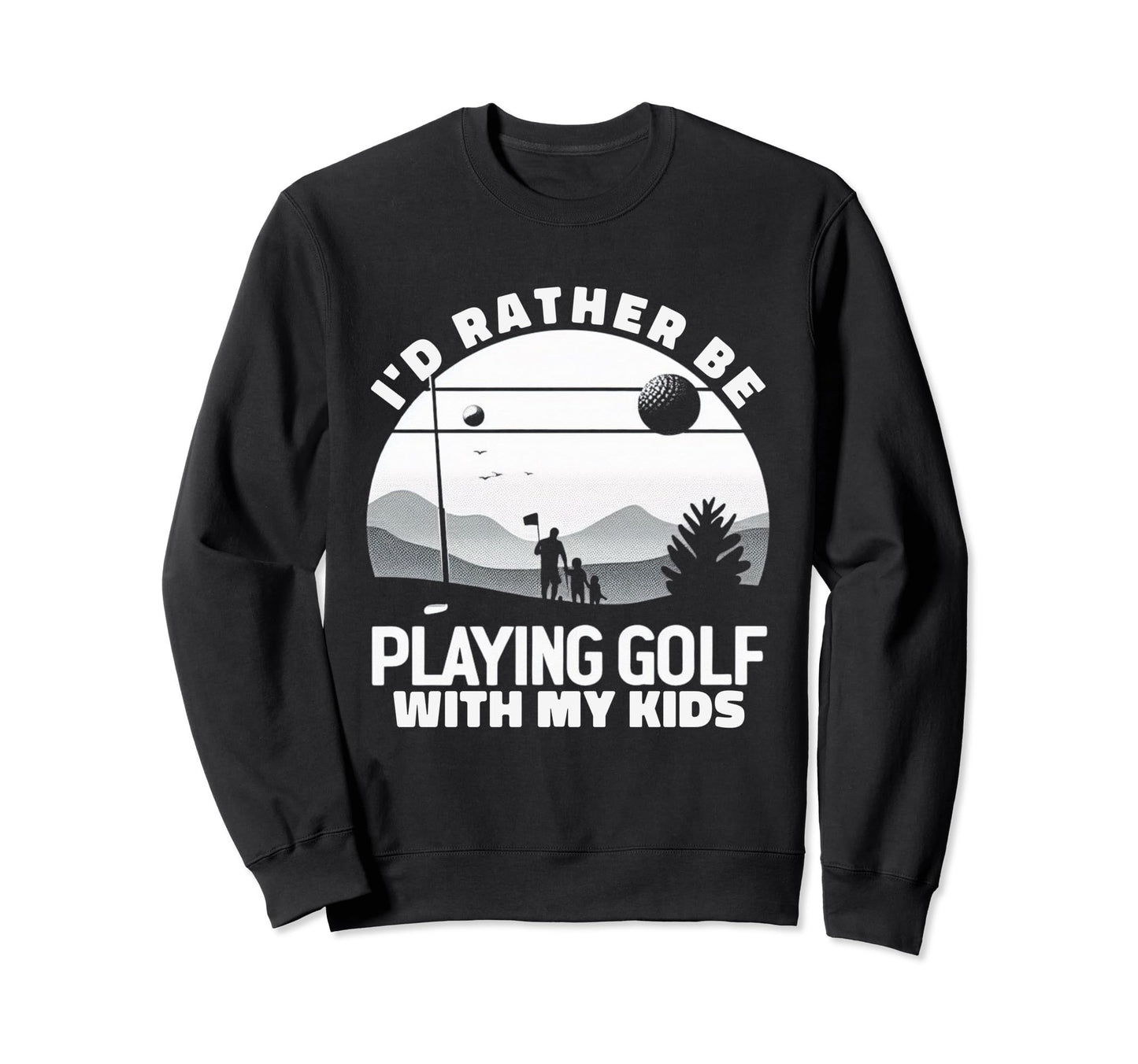 Sentimental Golfing Gift Parents Dads Sweatshirt - Minimalist Print Unisex - T-Shirt, Sweatshirt, Hoodie