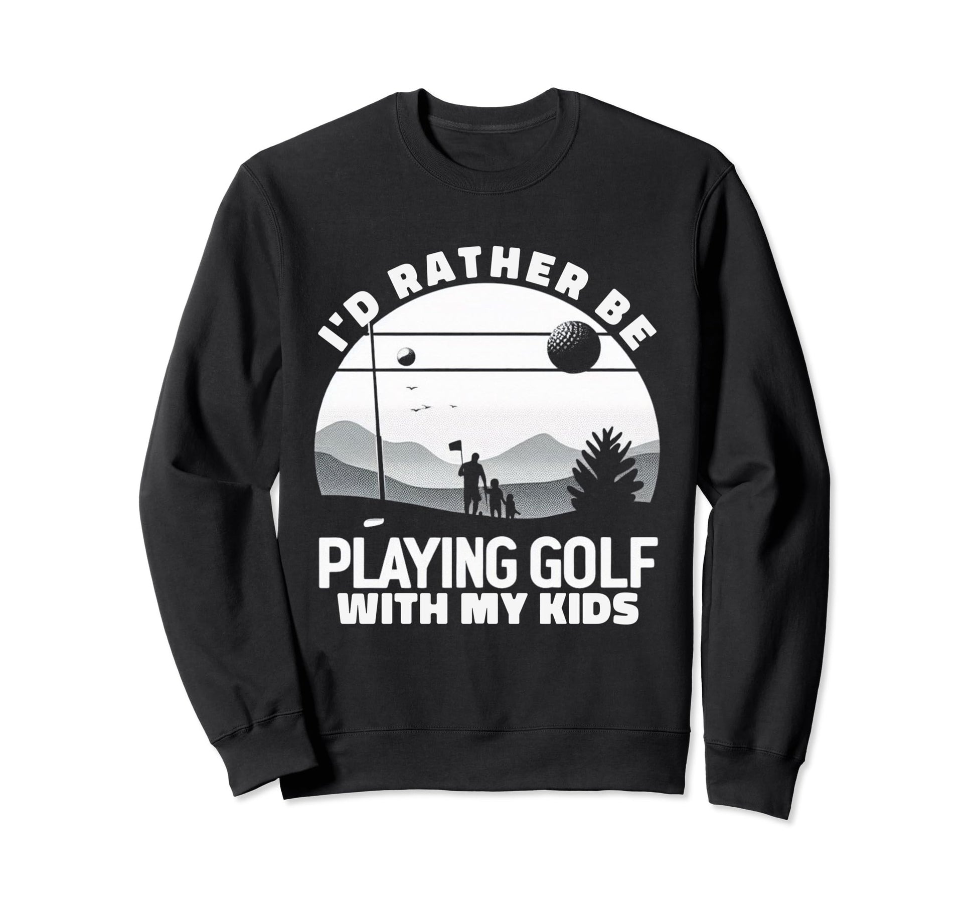 Sentimental Golfing Gift Parents Dads Sweatshirt - Minimalist Print Unisex - T-Shirt, Sweatshirt, Hoodie