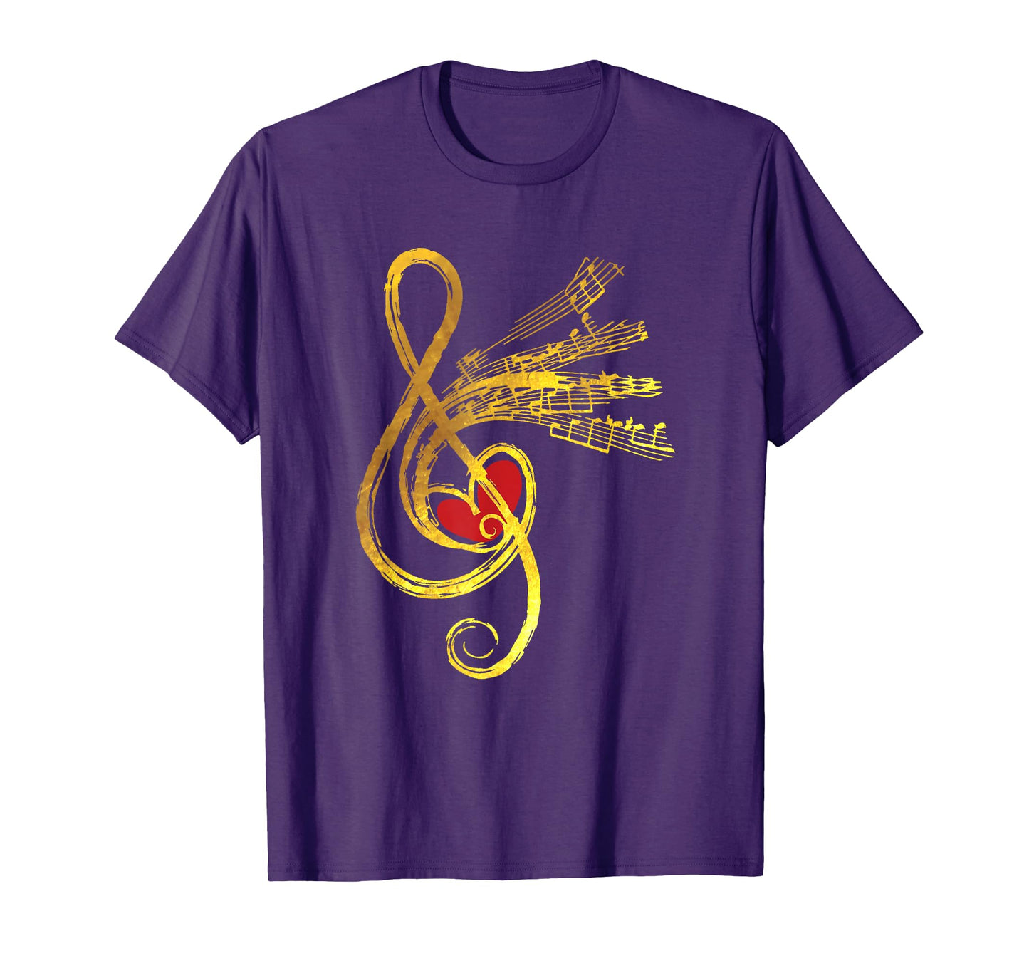 Gold Music Note Symbol Musician T-Shirt - Streetwear Style Men Women - T-Shirt, Sweatshirt, Hoodie