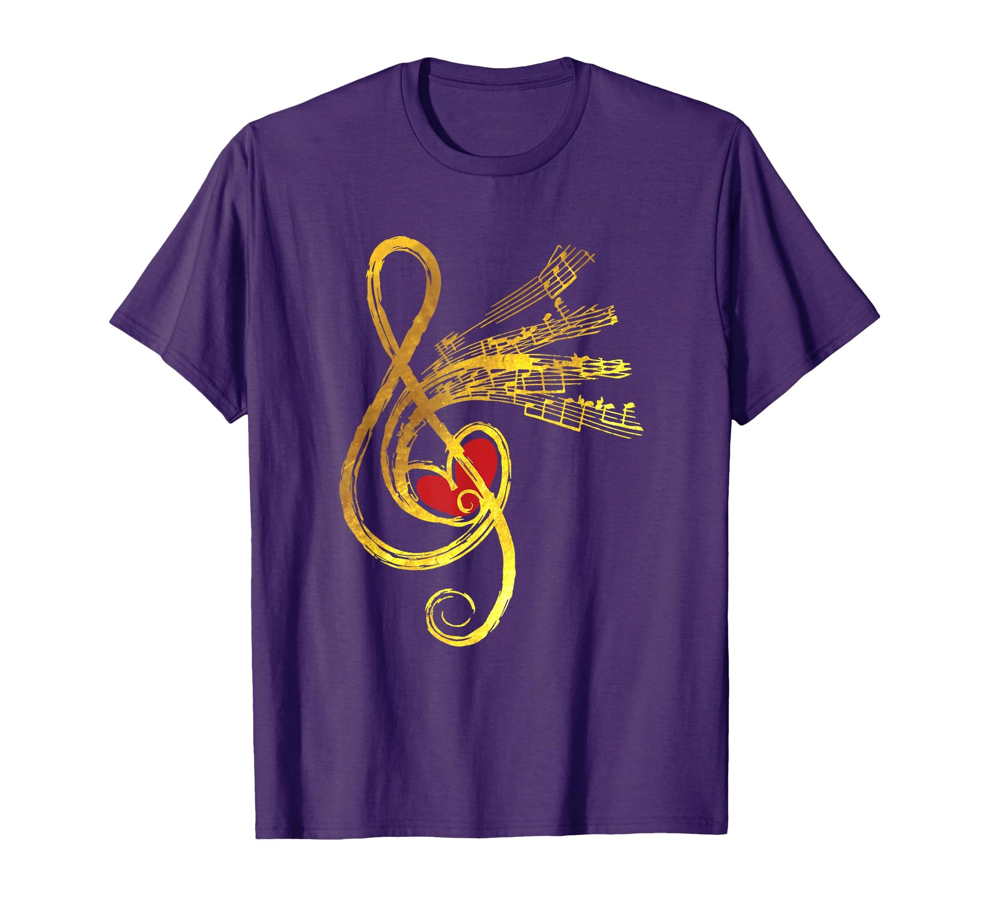 Gold Music Note Symbol Musician T-Shirt - Streetwear Style Men Women - T-Shirt, Sweatshirt, Hoodie