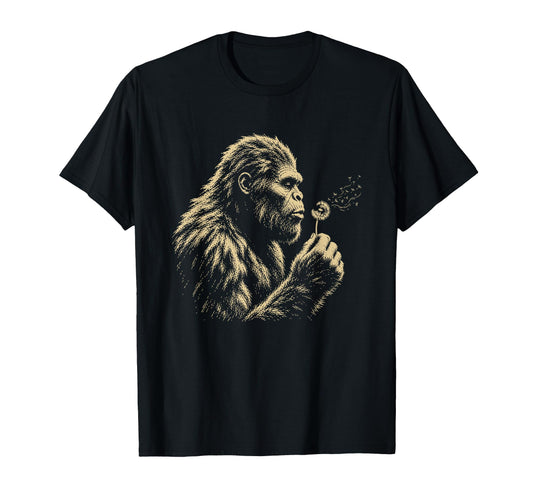 Blowing Wishes Funny Bigfoot Blowing T-Shirt - Aesthetic Graphic Unisex - T-Shirt, Sweatshirt, Hoodie