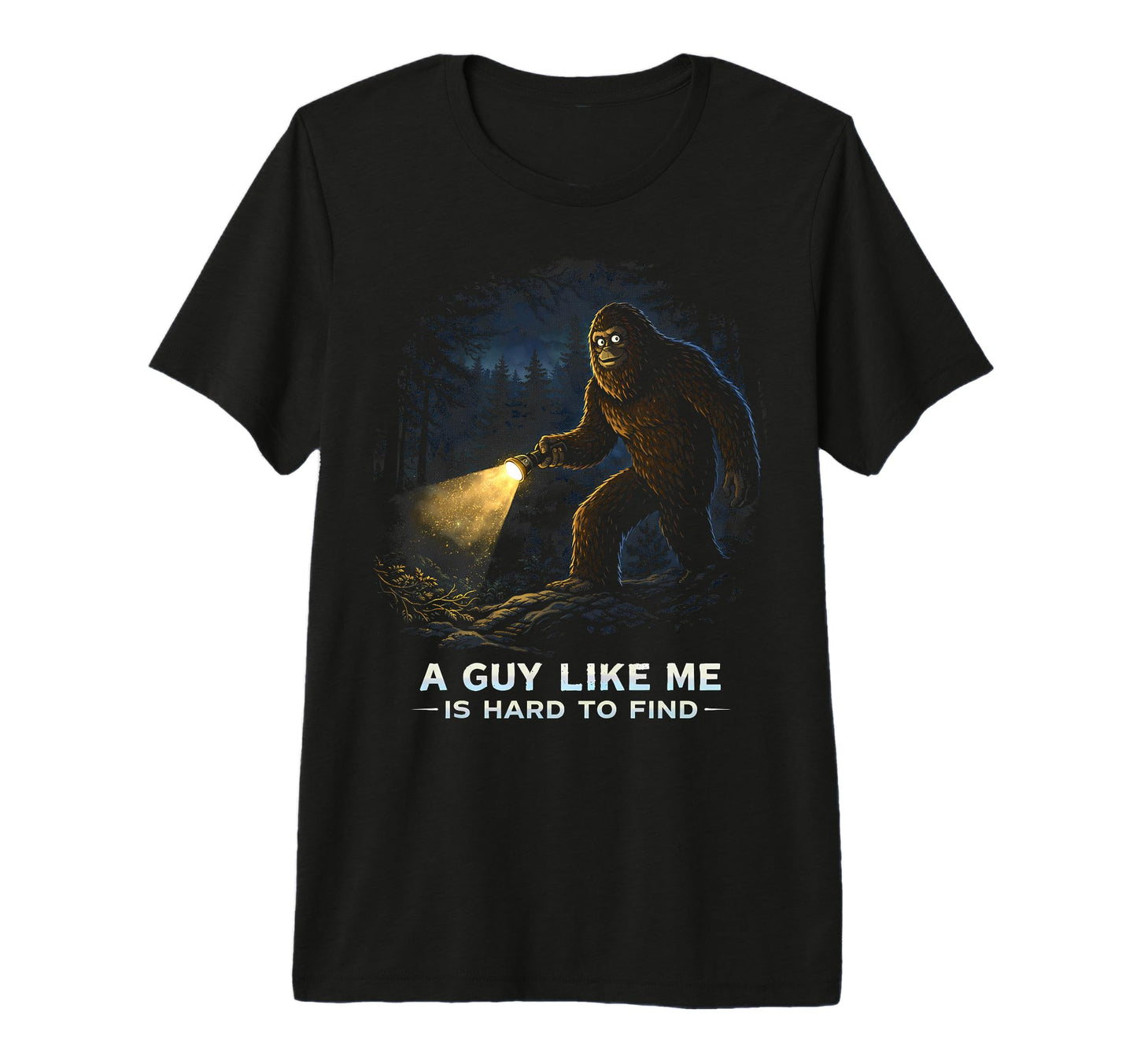 Funny Bigfoot Sunset Forest Sasquatch T-Shirt - Streetwear Style Men Women - T-Shirt, Sweatshirt, Hoodie