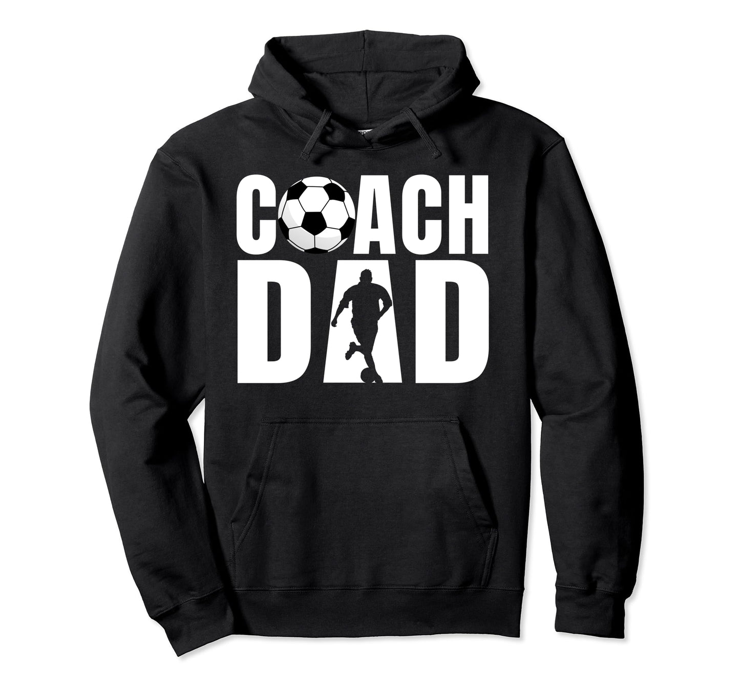 Coach Dad Soccer Team Sport Player Hoodie - Graphic Print for Adults - T-Shirt, Sweatshirt, Hoodie