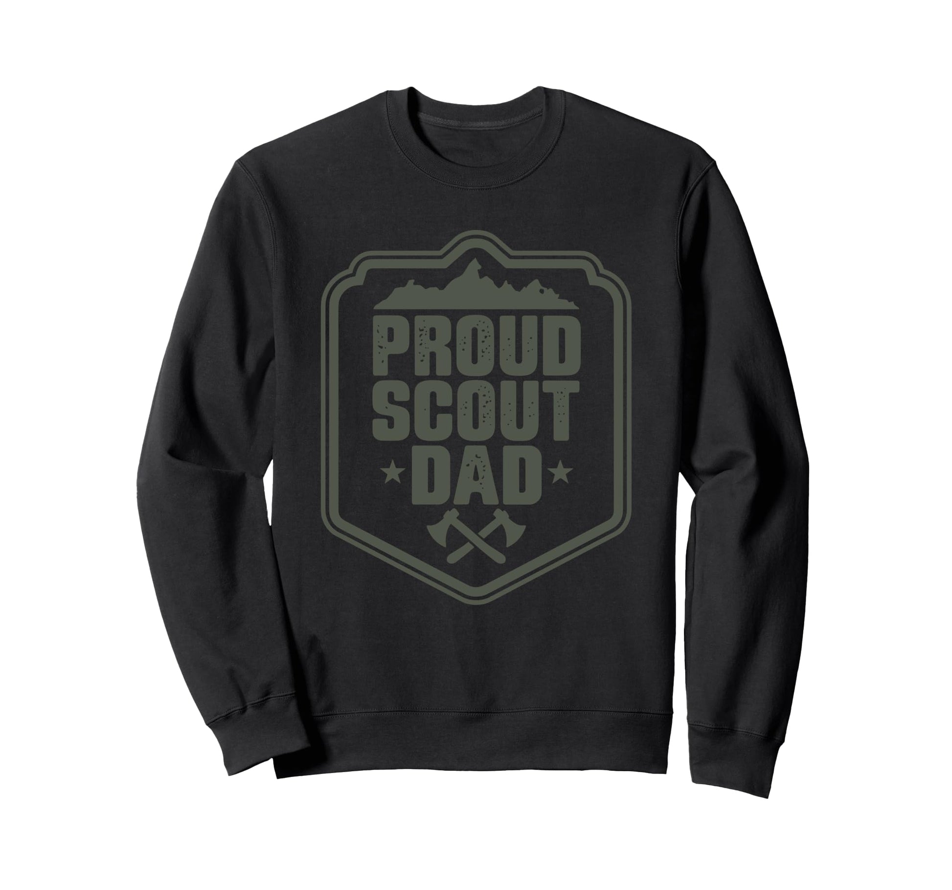 Proud Scout Dad Scouting Father Camping Sweatshirt - Graphic Print Unisex - T-Shirt, Sweatshirt, Hoodie