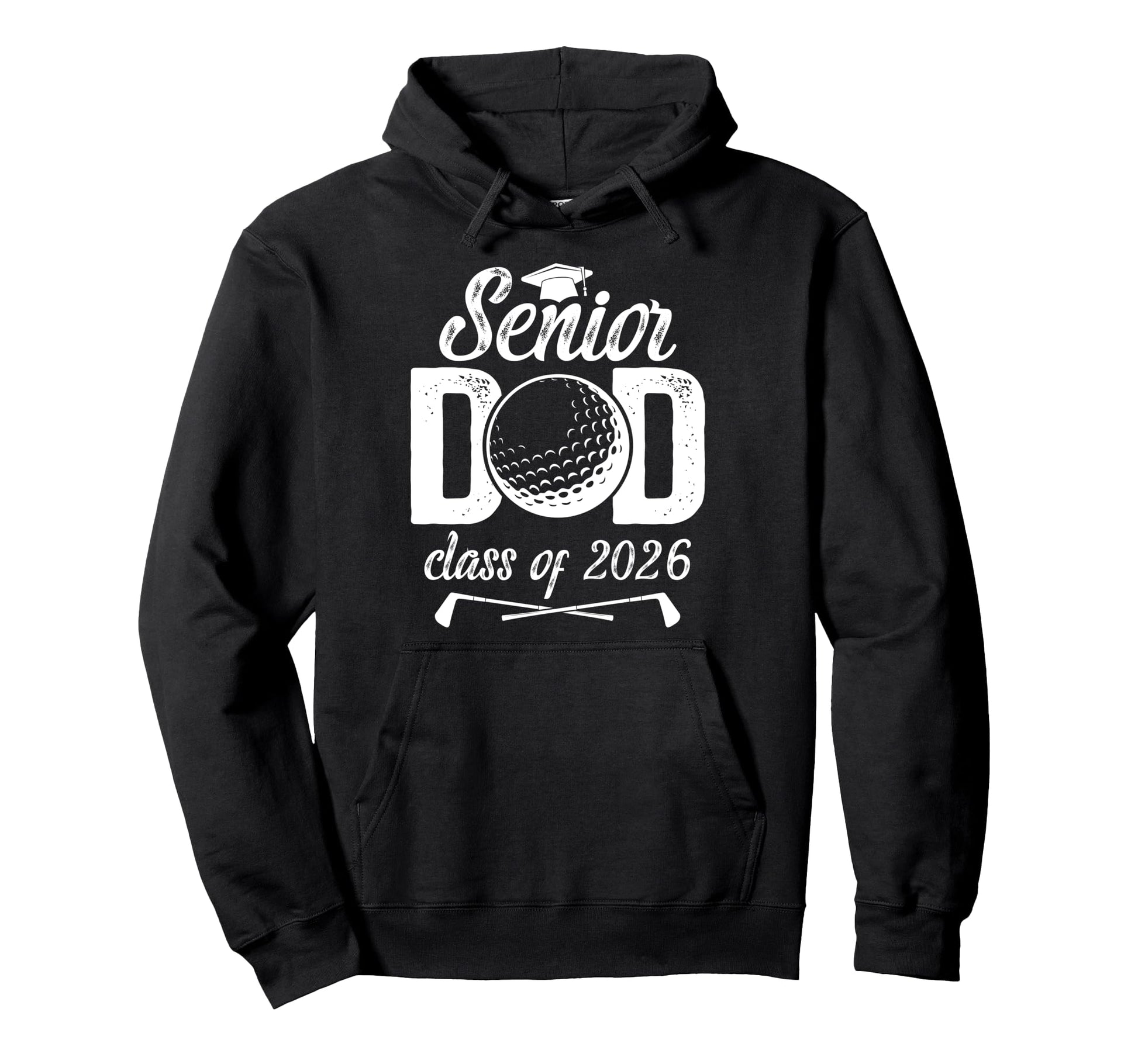Golf Senior Dad Class 2026 Senior Golfer Hoodie - Minimalist Print Unisex - T-Shirt, Sweatshirt, Hoodie