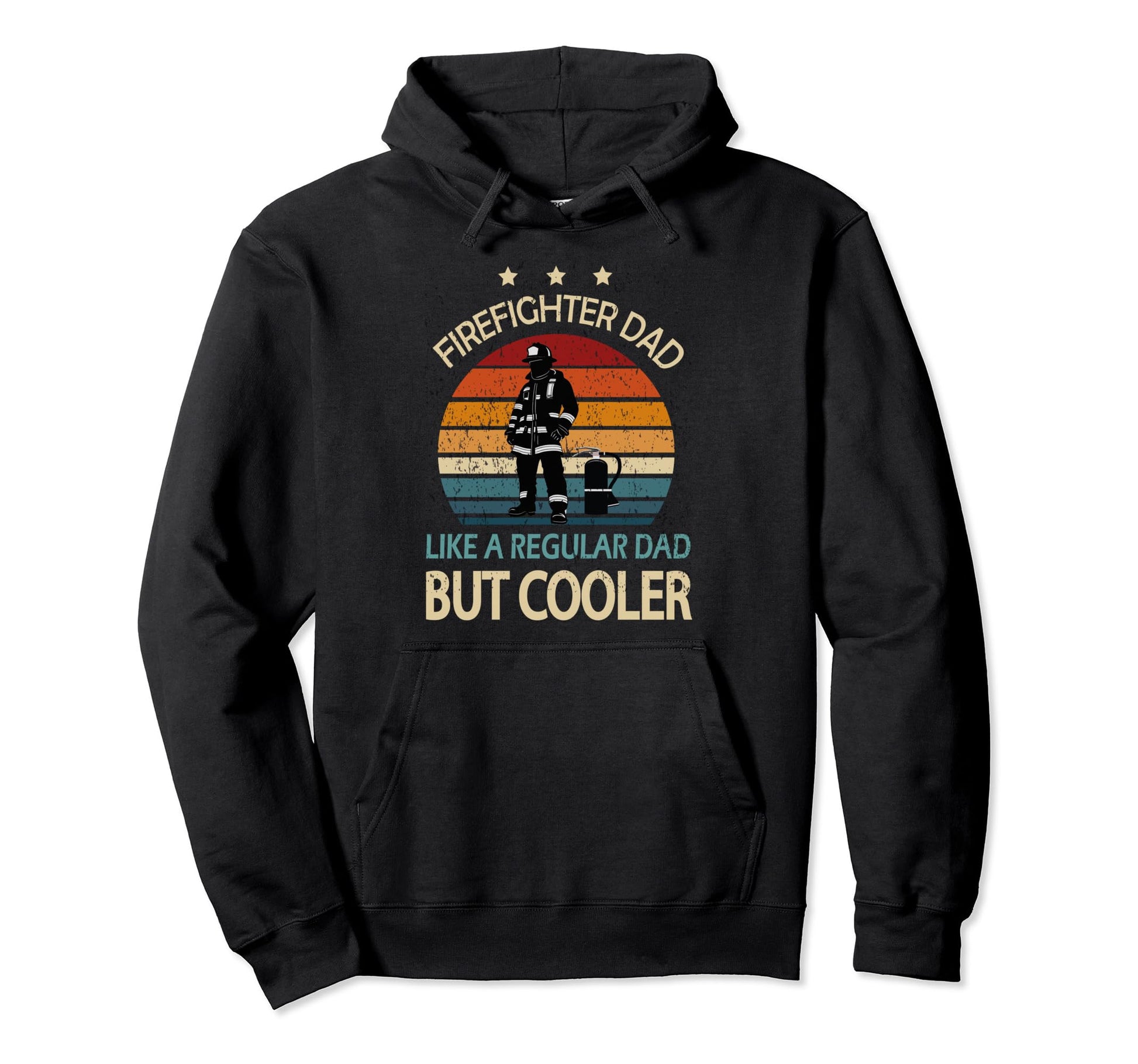 Father Fireman Firefighter Dad Like Hoodie - Aesthetic Graphic Unisex - T-Shirt, Sweatshirt, Hoodie