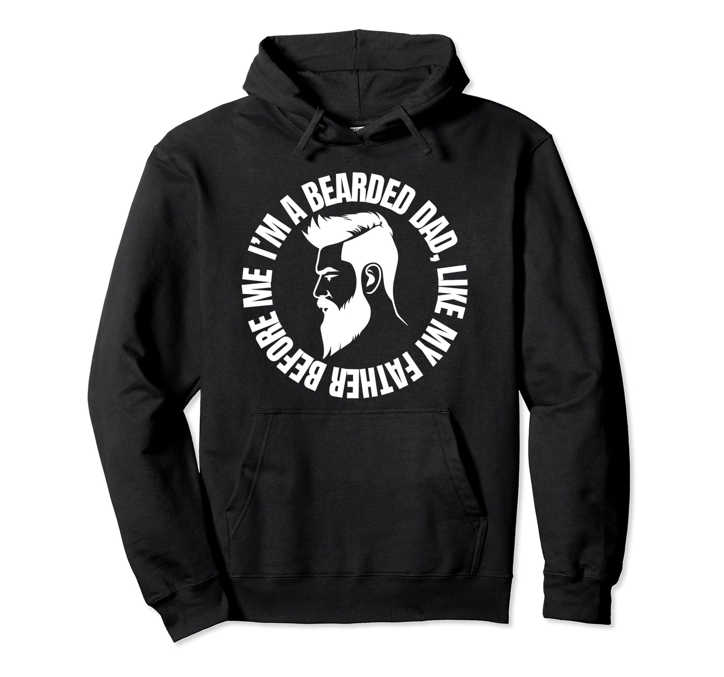 Funny Beard Fathers Gift Tattoo Hoodie - Fun Novelty Design Men Women - T-Shirt, Sweatshirt, Hoodie