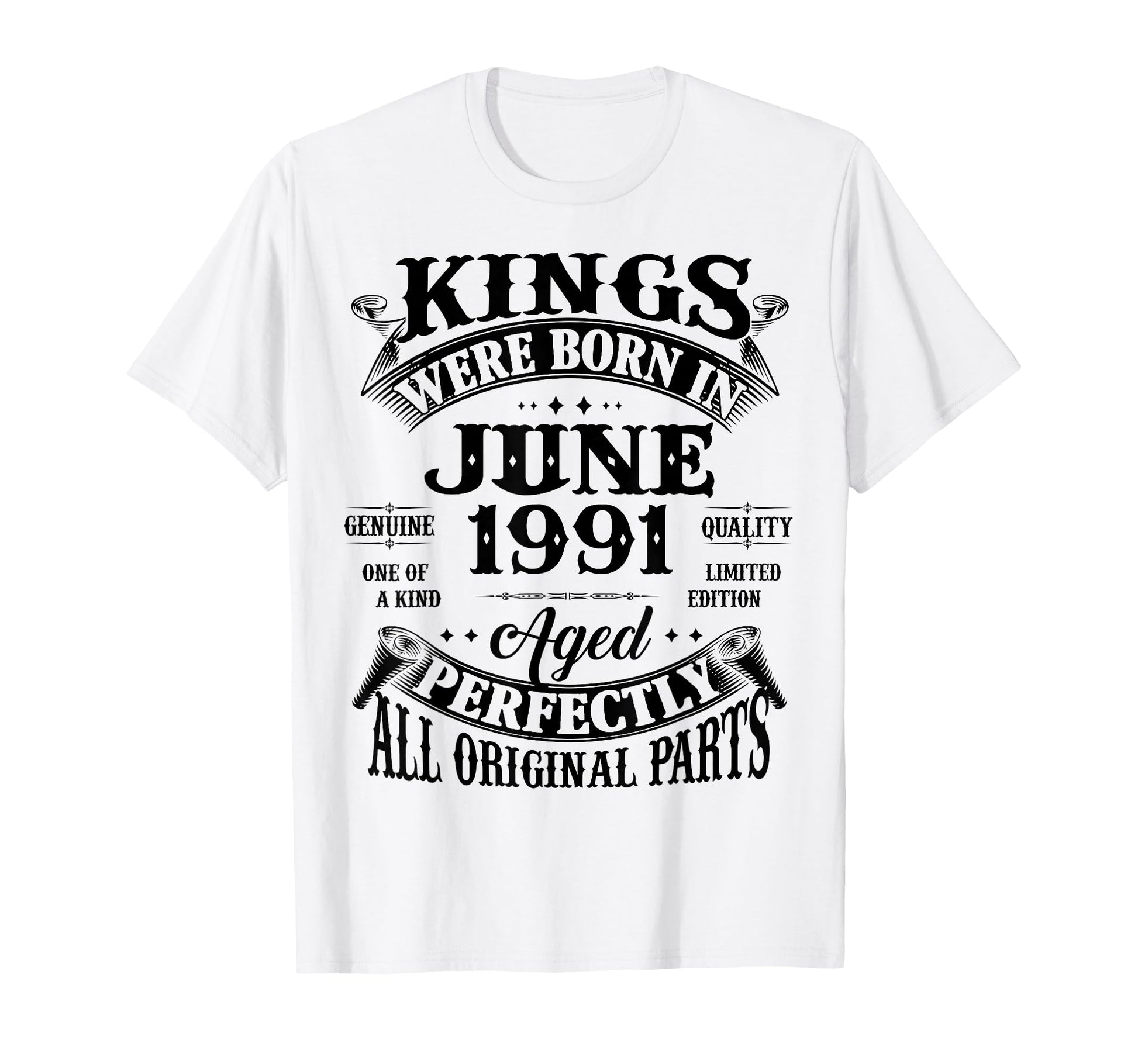 35Th Birthday Gift Kings Born June T-Shirt - Fun Novelty Design for Adults - T-Shirt, Sweatshirt, Hoodie