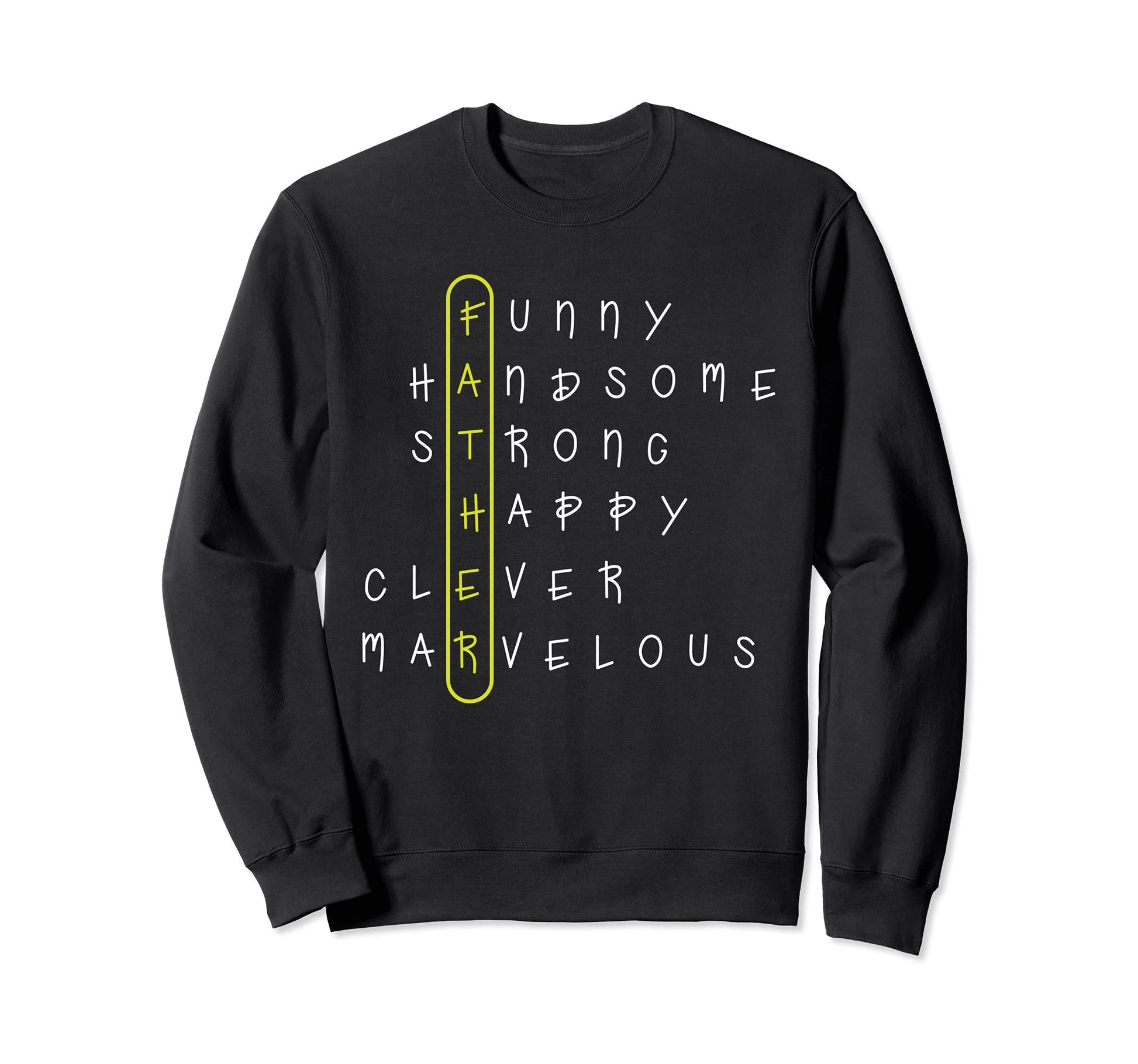Fathers Day Gift From Daughter Son Sweatshirt - Custom Art Print Men Women - T-Shirt, Sweatshirt, Hoodie