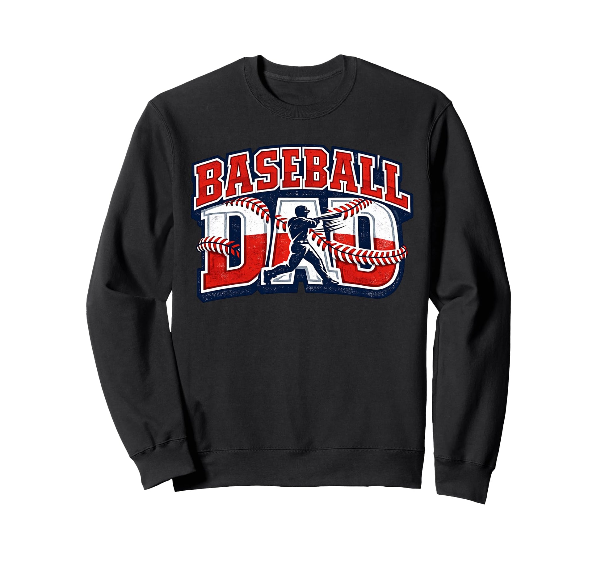 Baseball Dad Game Day Varsity Sweatshirt - Unique Graphic Men Women - T-Shirt, Sweatshirt, Hoodie