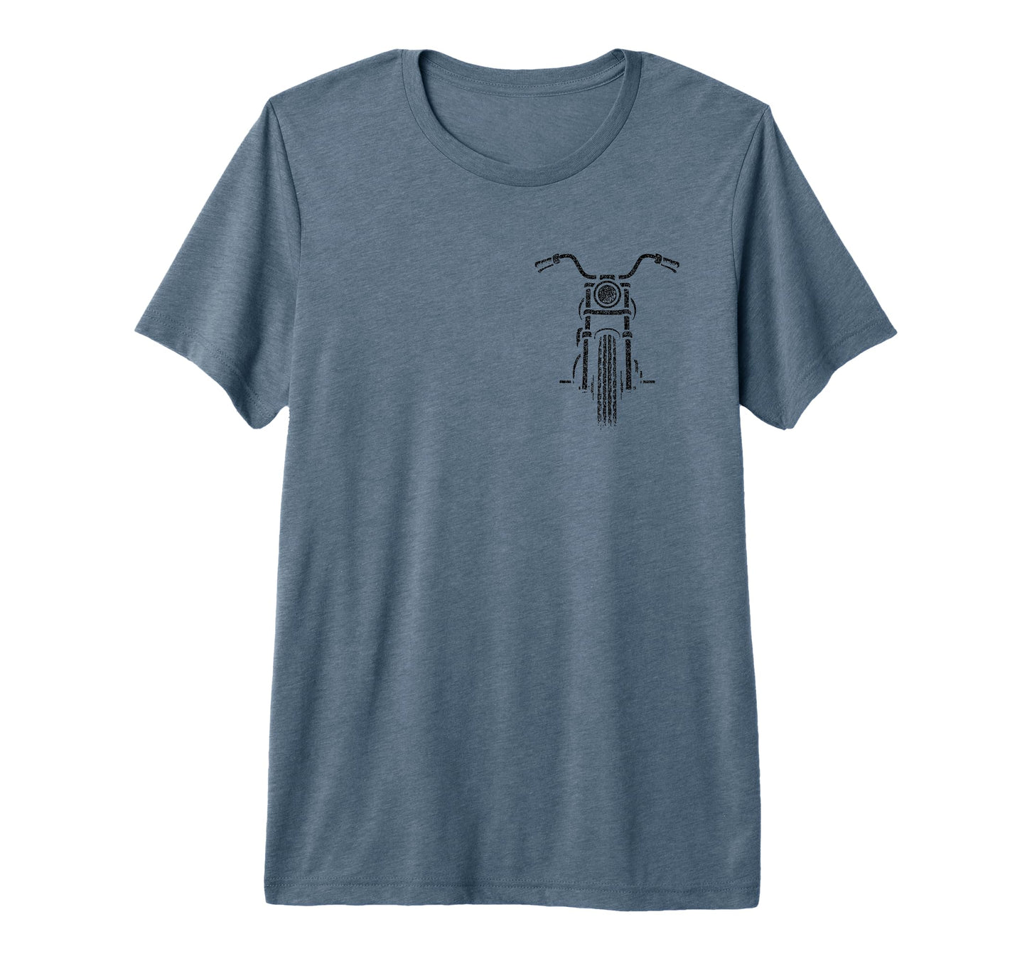 Motorcycle Mens Biker Tri Blend T-Shirt - Novelty Apparel Unisex - T-Shirt, Sweatshirt, Hoodie