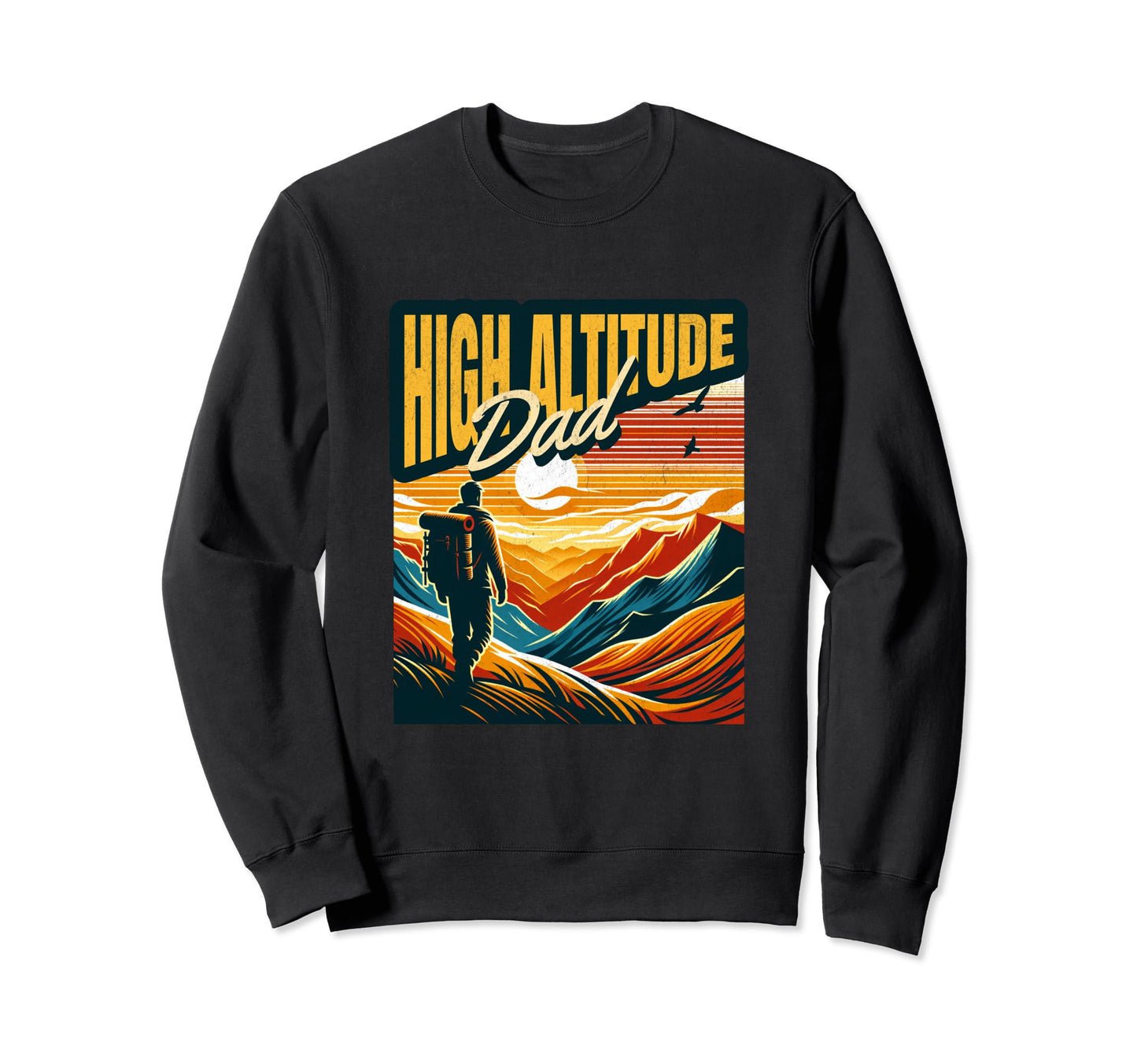 Hiking Dad Mountain Climbing Sweatshirt - Casual Everyday Wear for Adults - T-Shirt, Sweatshirt, Hoodie