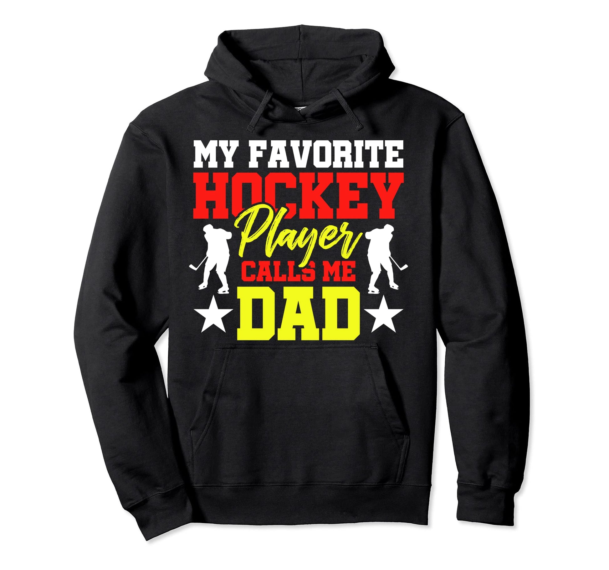 My Favourite Hockey Player Call Me Dad Hoodie - Minimalist Print Men Women - T-Shirt, Sweatshirt, Hoodie