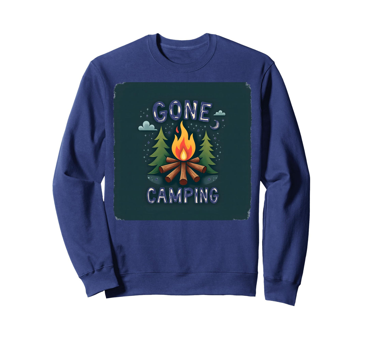 Gone Camping Dad Life Is Good Outdoor Sweatshirt - Custom Art Print Unisex - T-Shirt, Sweatshirt, Hoodie