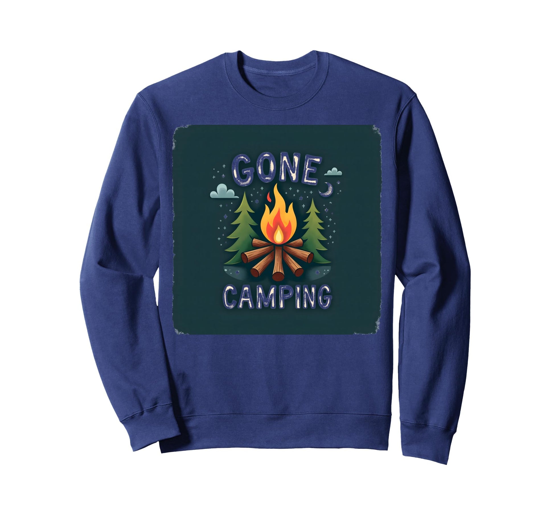 Gone Camping Dad Life Is Good Outdoor Sweatshirt - Custom Art Print Unisex - T-Shirt, Sweatshirt, Hoodie