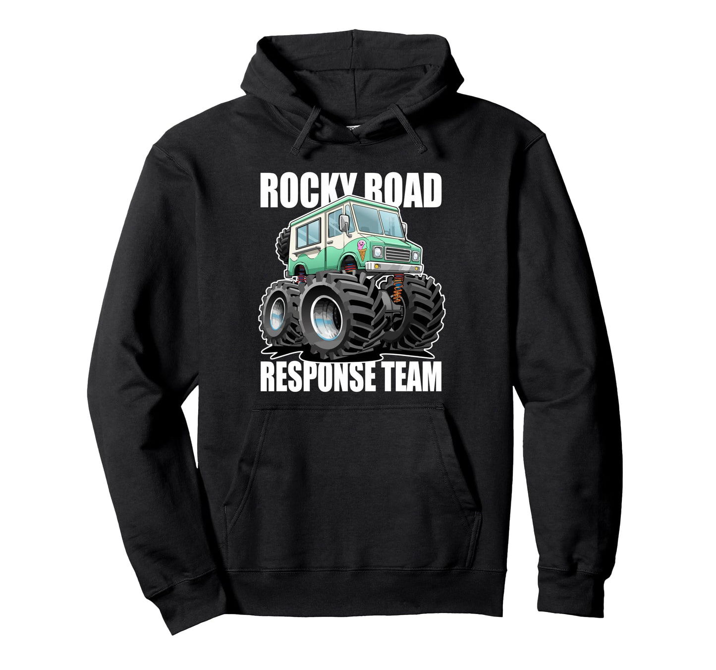 Rocky Road Response Team Ice Cream Truck Hoodie - Graphic Print for Adults - T-Shirt, Sweatshirt, Hoodie
