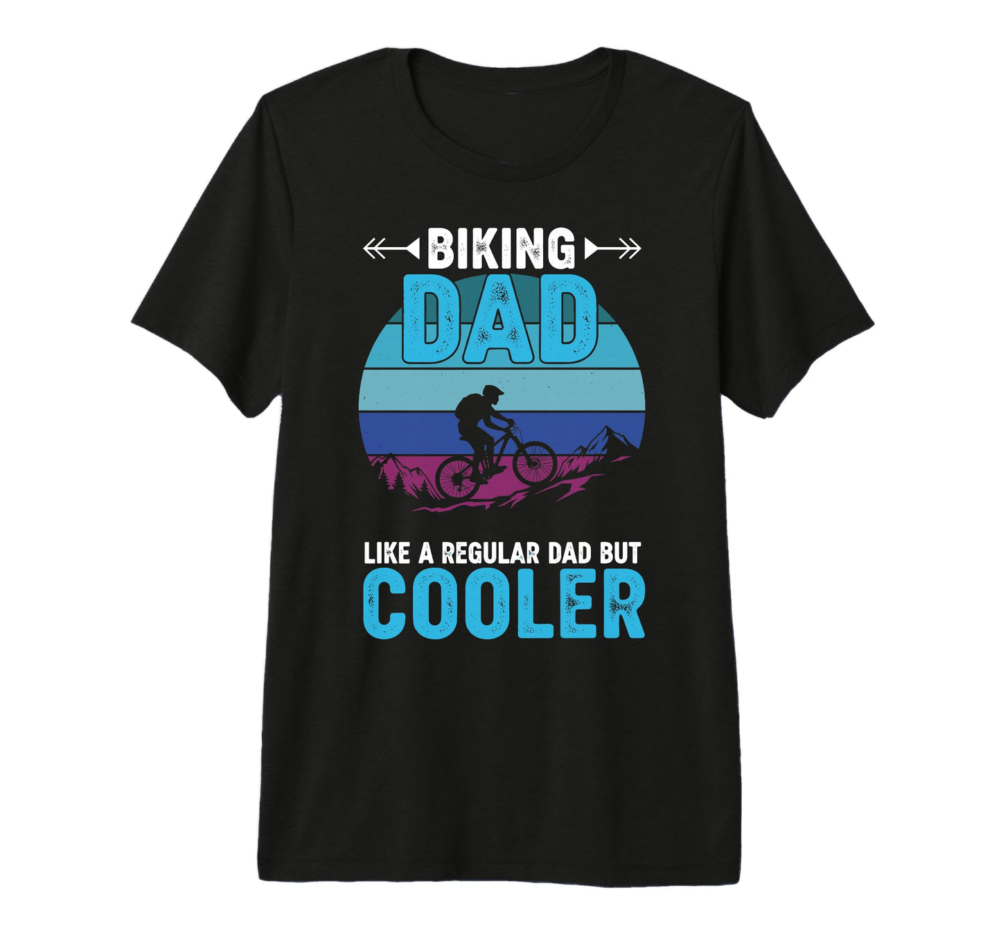 Mens Biking Dad Like Regular Dad But T-Shirt - Casual Everyday Wear Unisex - T-Shirt, Sweatshirt, Hoodie